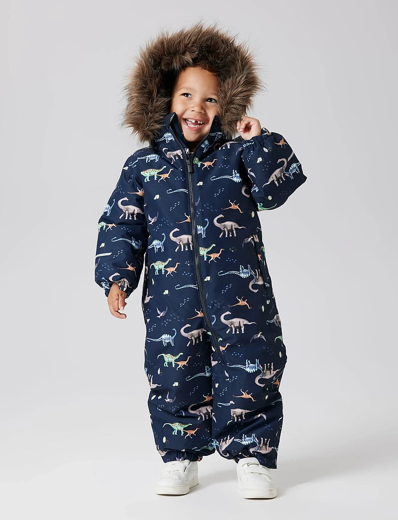 name it - NMMSNOW10 SUIT AOP FO NOOS - schneeanzug - dark sapphire - 0