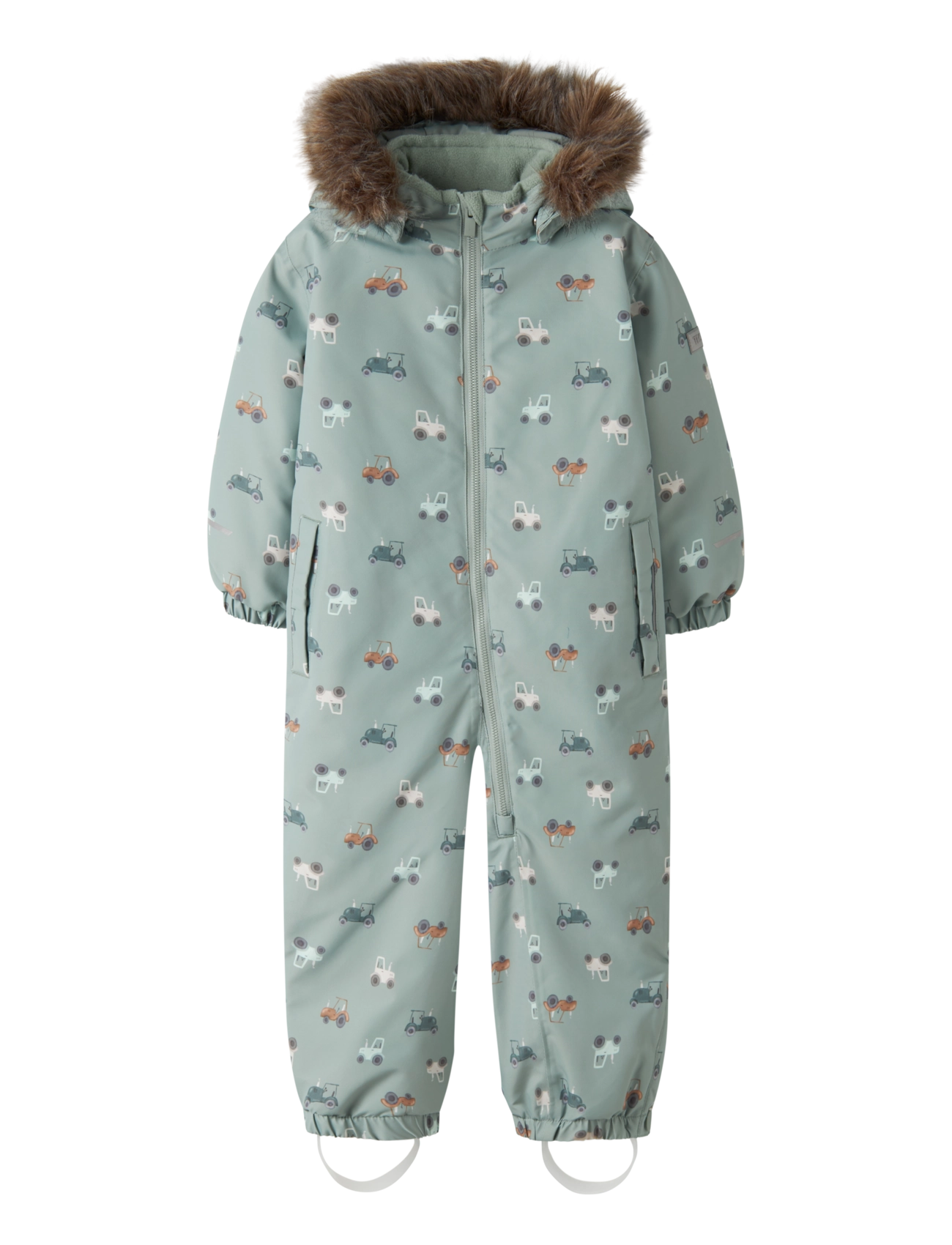 name it - NMMSNOW10 SUIT AOP FO NOOS - vinteroveraller - iceberg green - 0