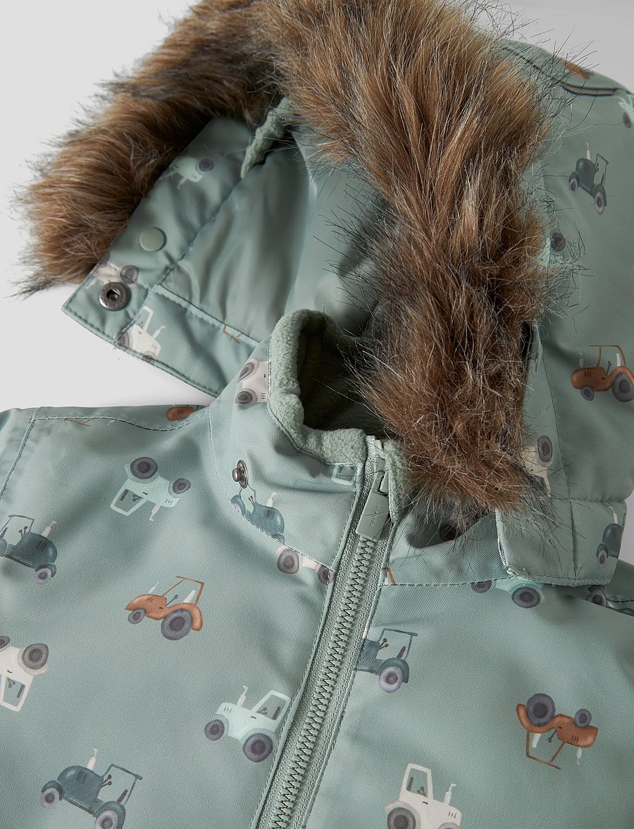 name it - NMMSNOW10 SUIT AOP FO NOOS - vinteroveraller - iceberg green - 2