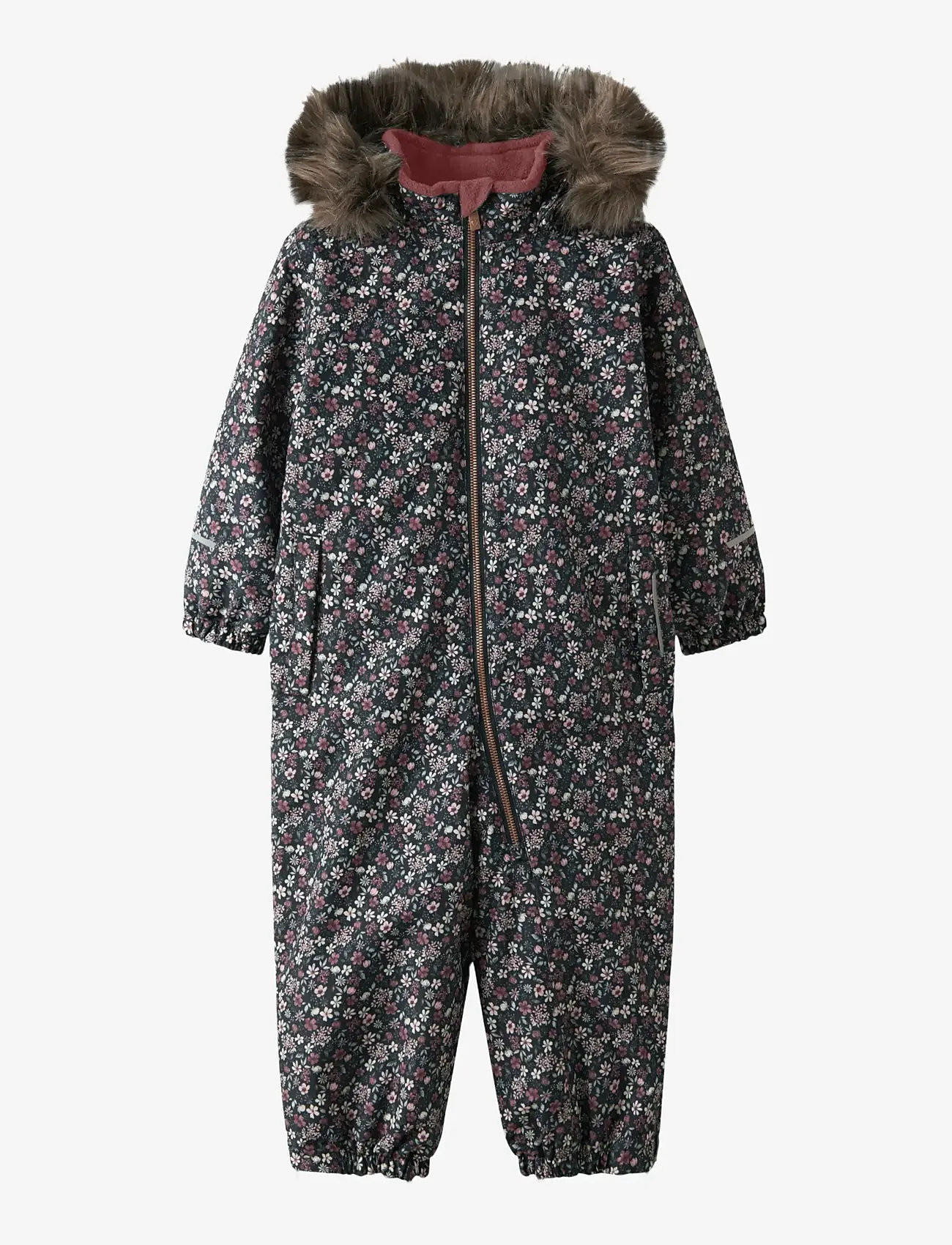 name it - NMFSNOW10 SUIT AOP FO NOOS - schneeanzug - dark sapphire - 0