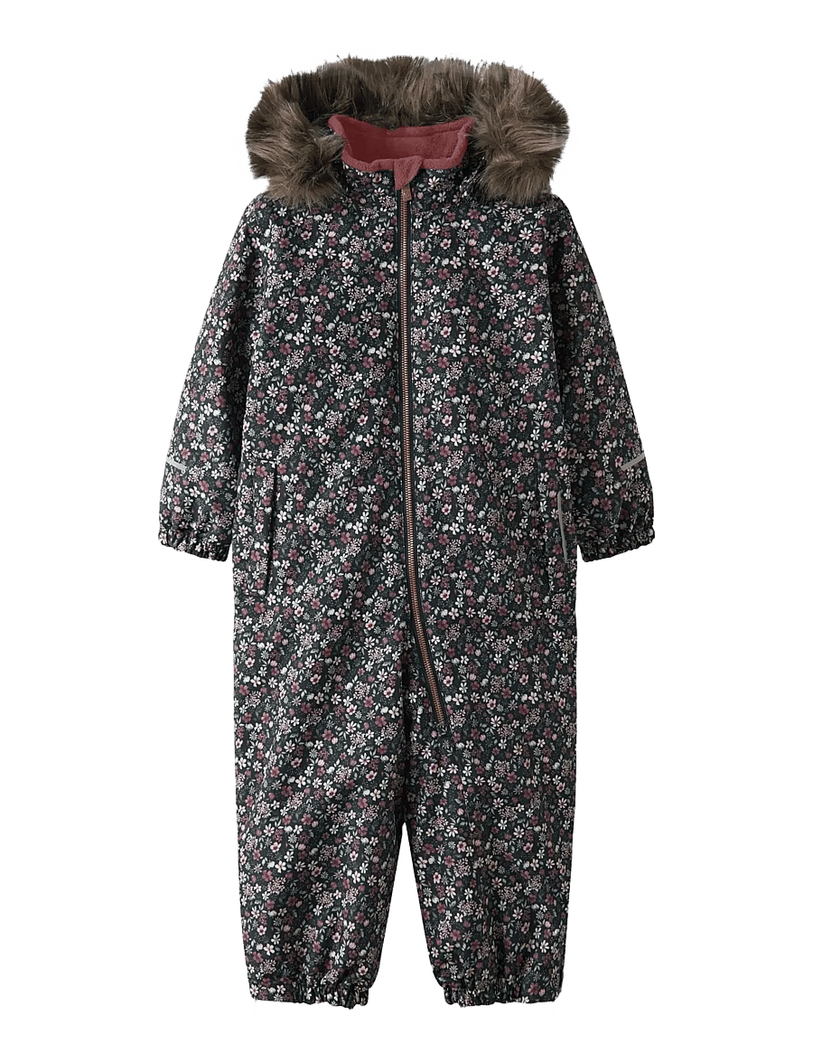 name it - NMFSNOW10 SUIT AOP FO NOOS - vinteroveraller - dark sapphire - 1