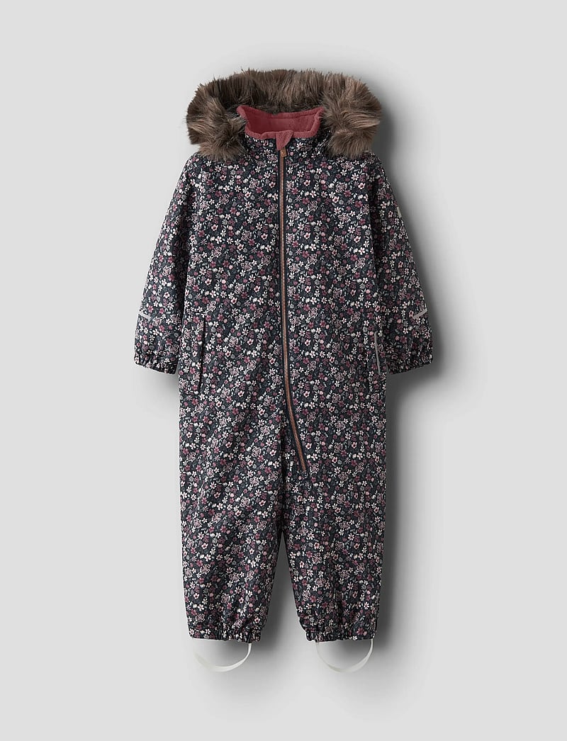 name it - NMFSNOW10 SUIT AOP FO NOOS - vinteroveraller - dark sapphire - 0