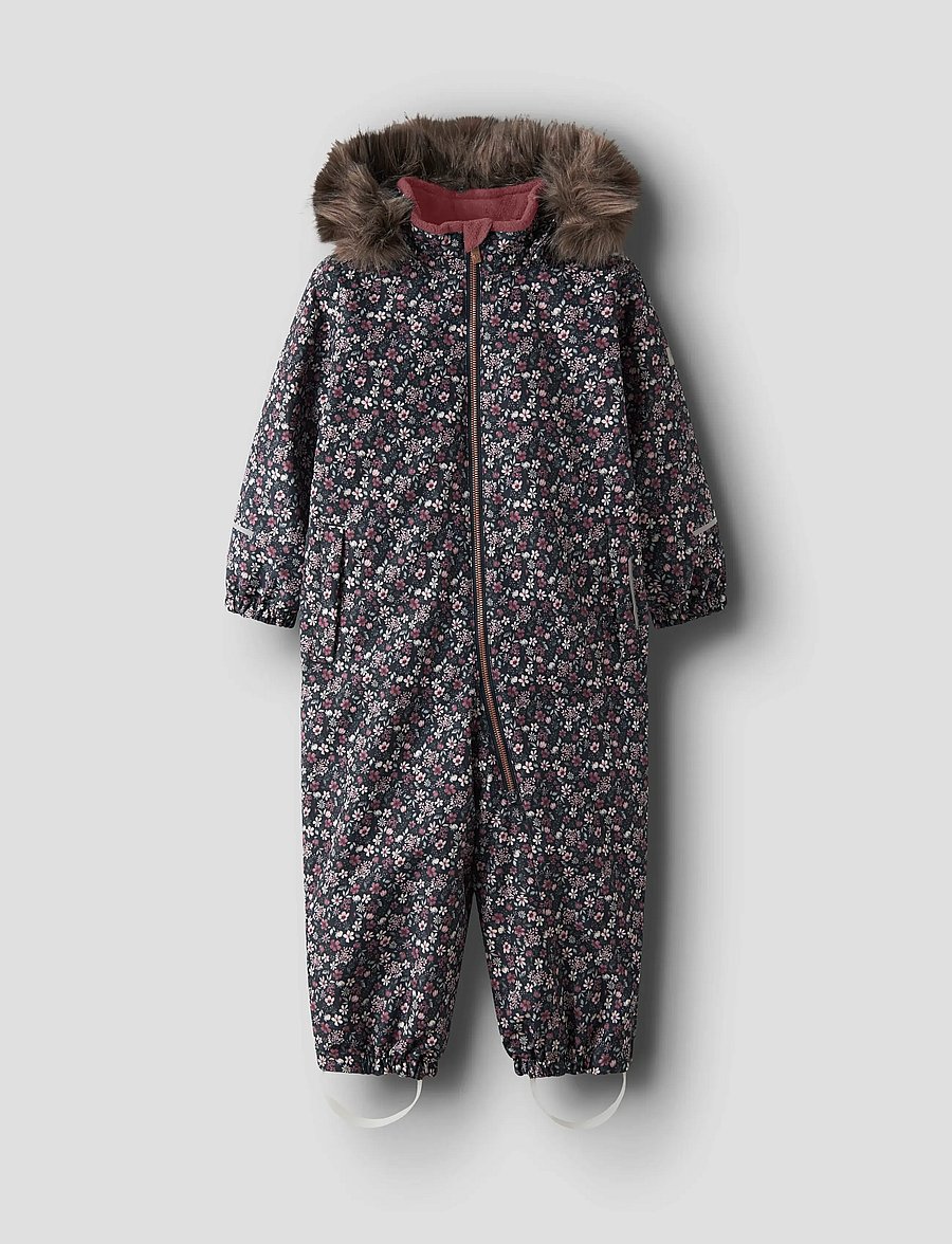 name it - NMFSNOW10 SUIT AOP FO NOOS - vinteroveraller - dark sapphire - 0