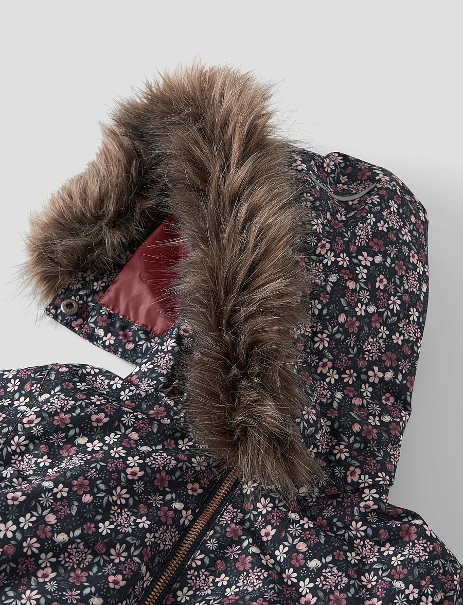 name it - NMFSNOW10 SUIT AOP FO NOOS - vinteroveraller - dark sapphire - 5