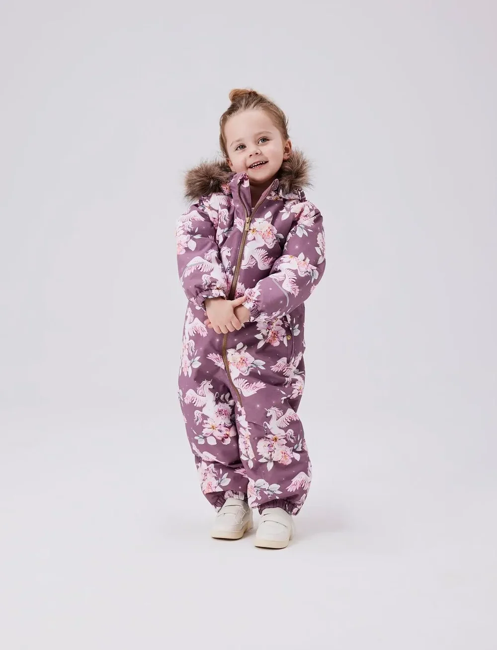 name it - NMFSNOW10 SUIT AOP FO NOOS - vinteroveraller - grape shake - 5
