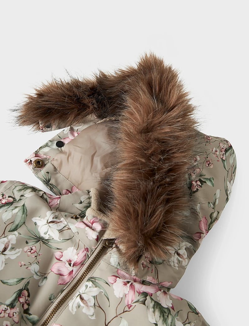 name it - NMFSNOW10 SUIT AOP FO NOOS - snowsuit - pure cashmere - 4