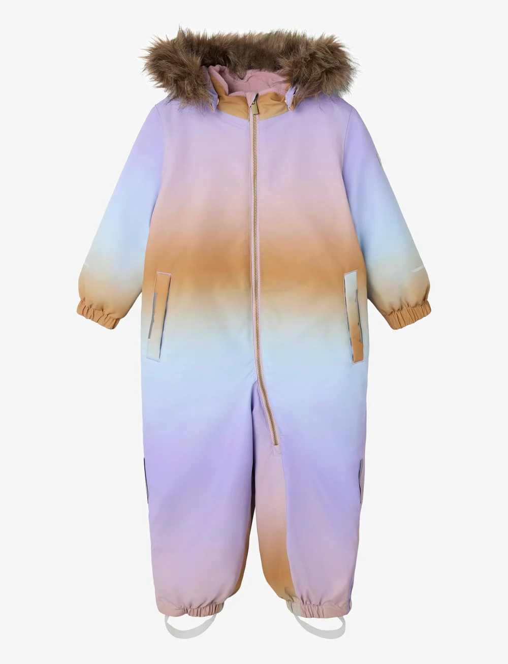 name it - NMFSNOW10 SUIT AOP FO NOOS - vinteroveraller - subdued blue - 0