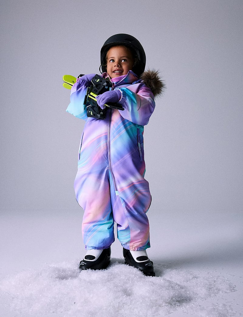 name it - NMFSNOW10 SUIT AOP FO NOOS - schneeanzug - sunlit allium - 0