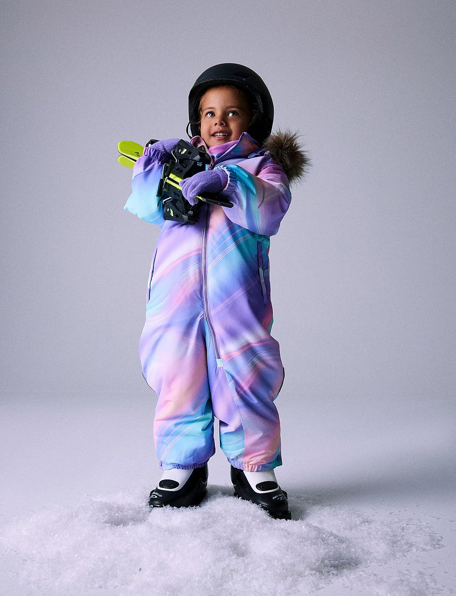 name it - NMFSNOW10 SUIT AOP FO NOOS - snowsuit - sunlit allium - 0