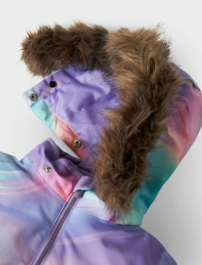 name it - NMFSNOW10 SUIT AOP FO NOOS - schneeanzug - sunlit allium - 4