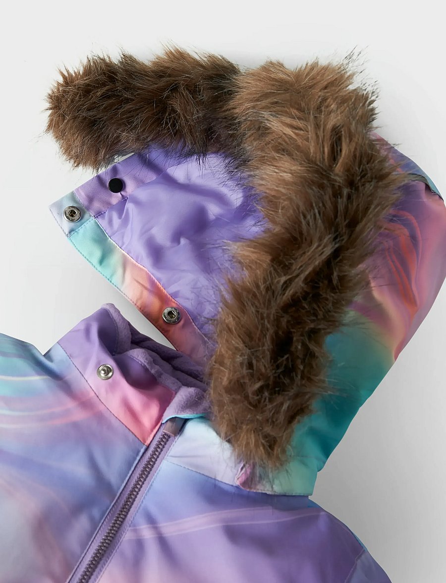 name it - NMFSNOW10 SUIT AOP FO NOOS - snowsuit - sunlit allium - 4