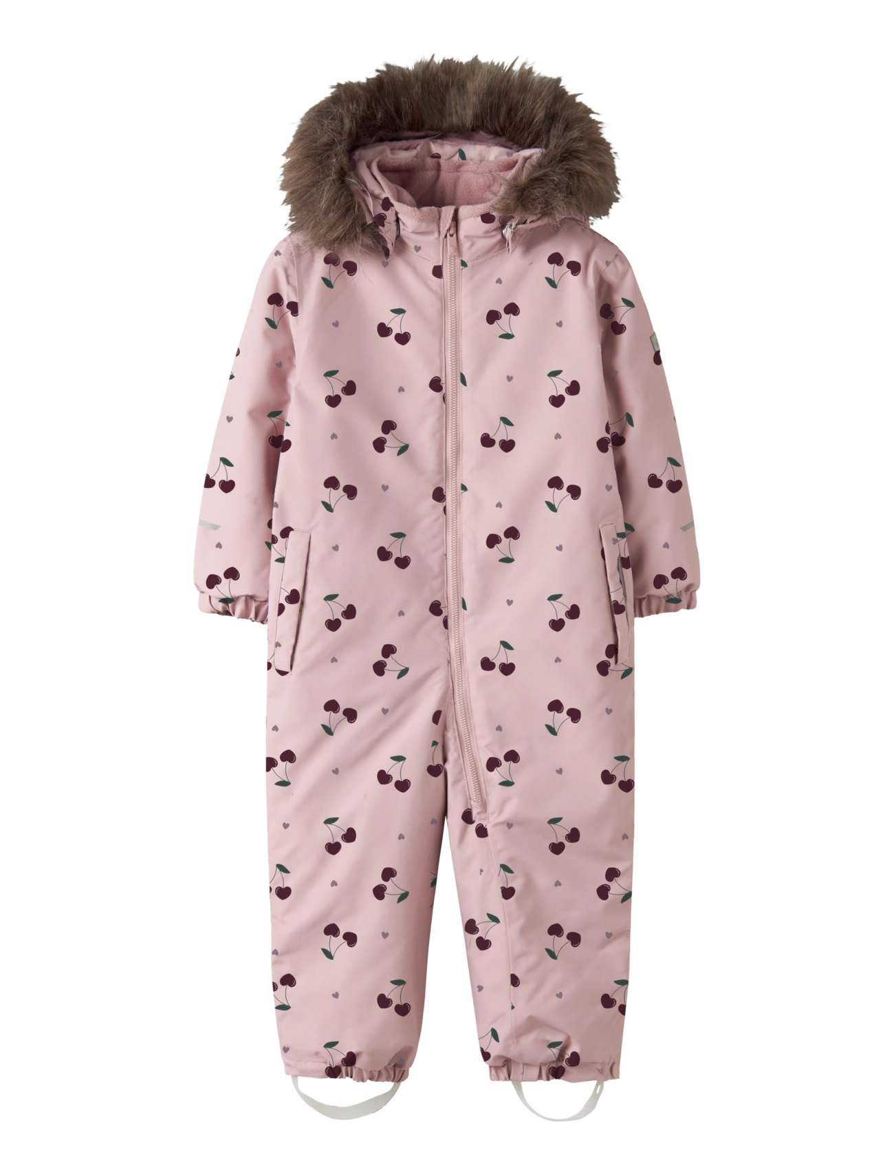name it NMFSNOW10 SUIT AOP FO NOOS - Schneeanzug - VIOLET ICE / pink/rose