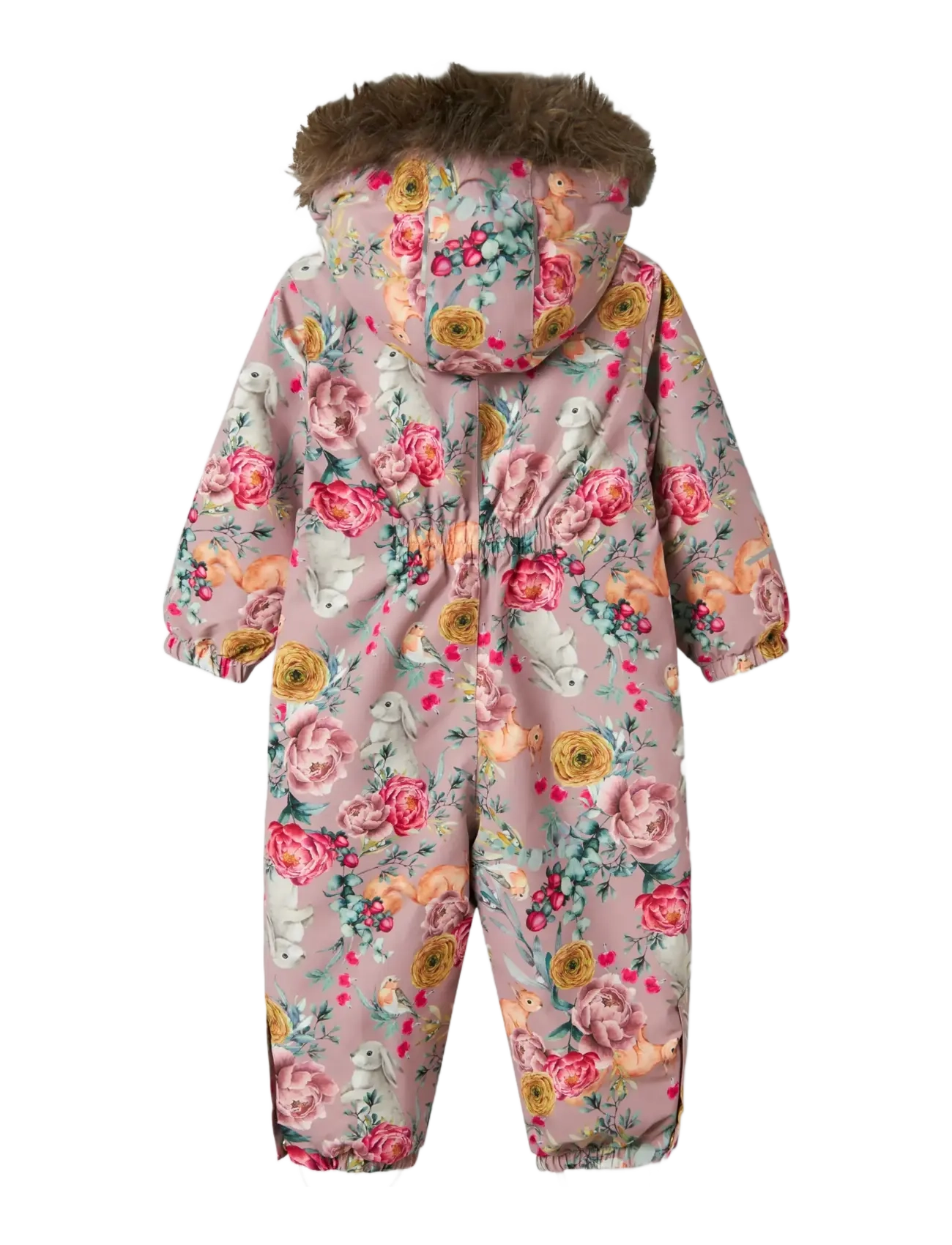 name it - NMFSNOW10 SUIT AOP FO NOOS - snowsuit - woodrose - 2