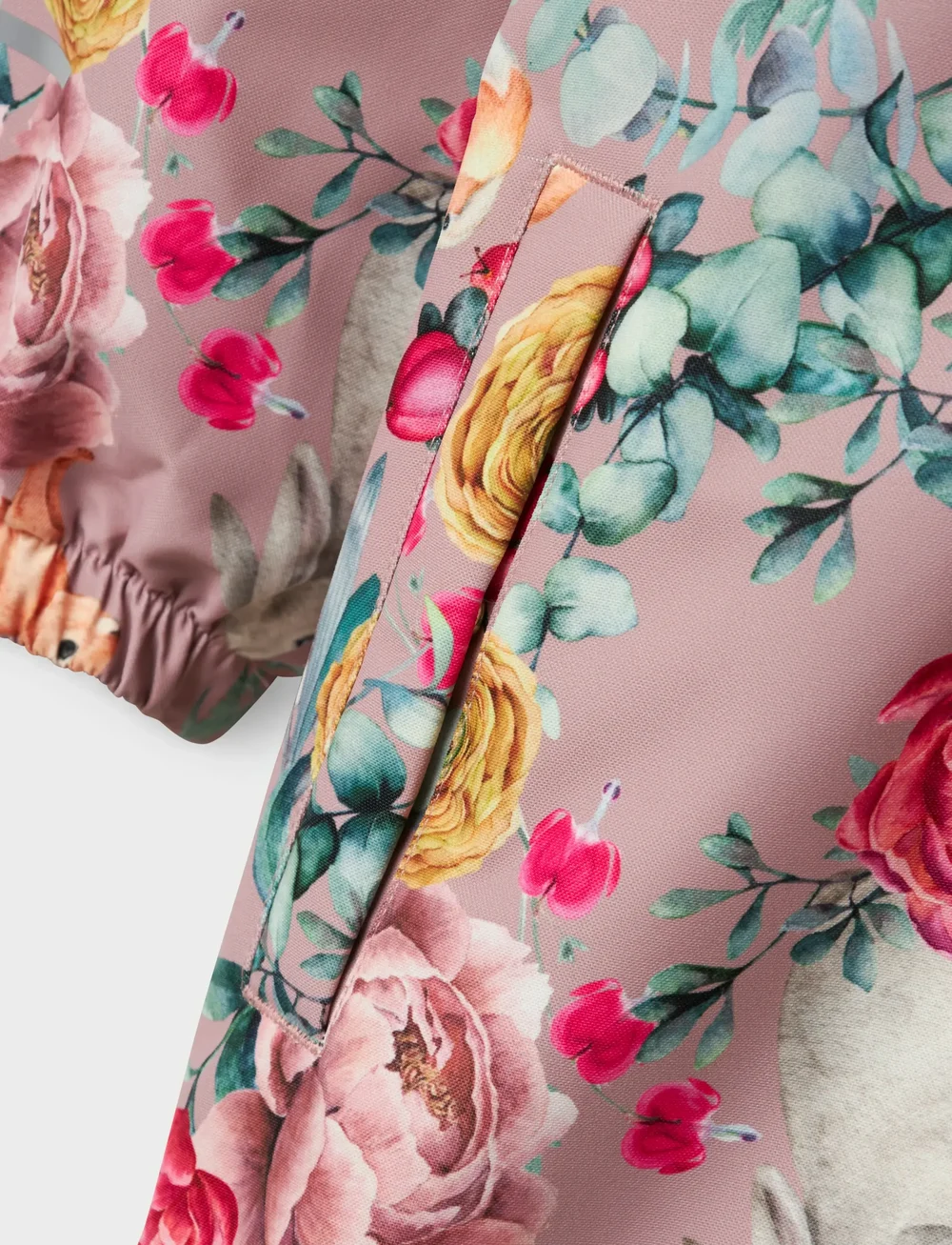 name it - NMFSNOW10 SUIT AOP FO NOOS - schneeanzug - woodrose - 5