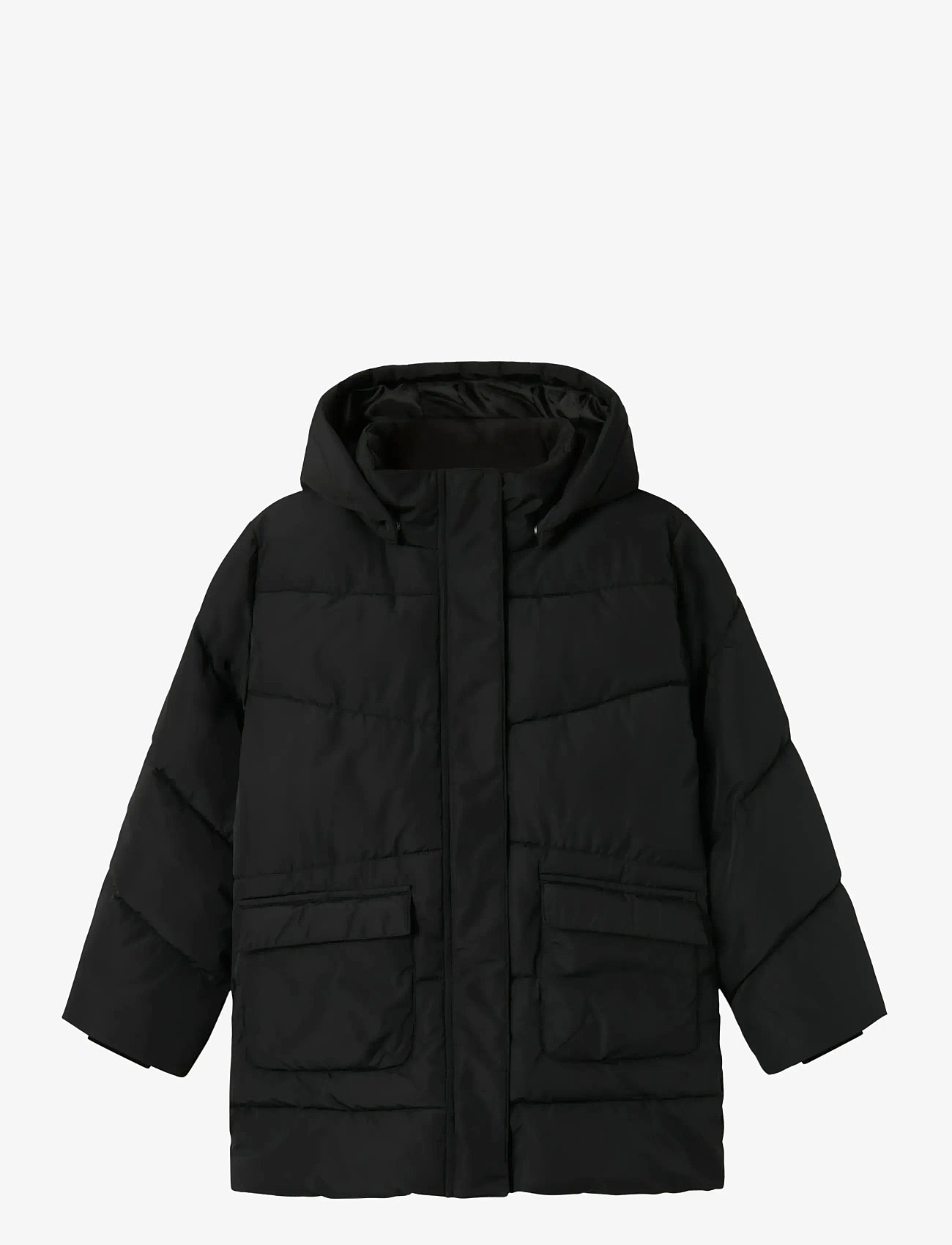 name it - NKFMEDOW03 JACKET LONG FO NOOS - skijacken - black - 0