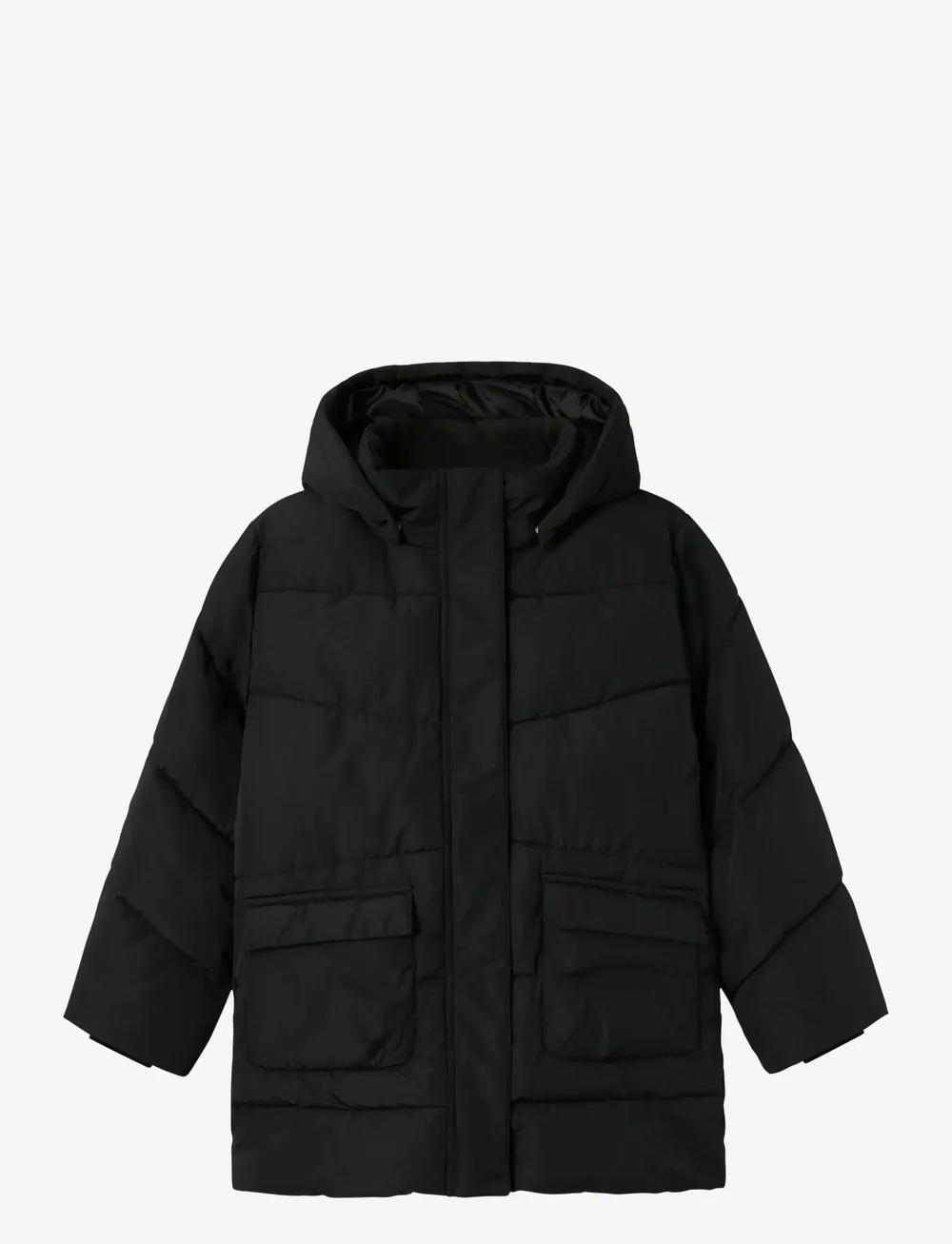 name it - NKFMEDOW03 JACKET LONG FO NOOS - skijacken - black - 0