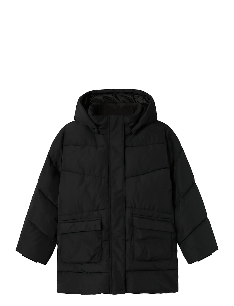 name it - NKFMEDOW03 JACKET LONG FO NOOS - skíðajakkar - black - 1