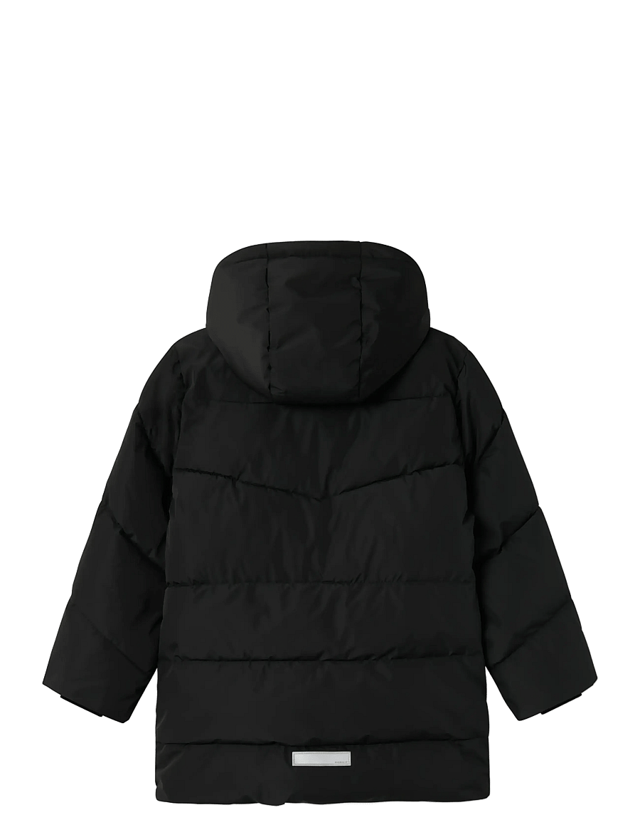 name it - NKFMEDOW03 JACKET LONG FO NOOS - skijakker - black - 2