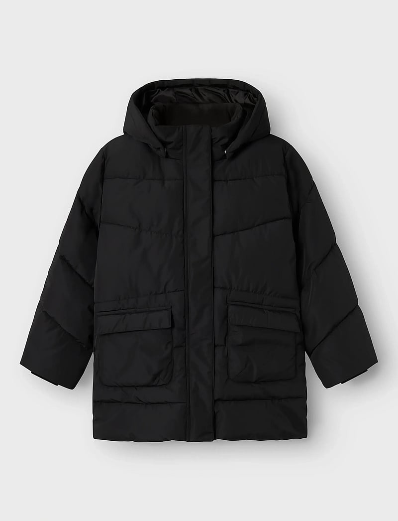 name it - NKFMEDOW03 JACKET LONG FO NOOS - skíðajakkar - black - 3