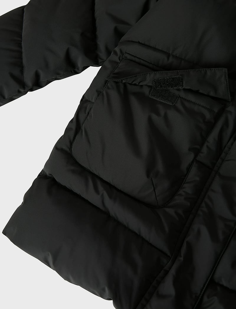 name it - NKFMEDOW03 JACKET LONG FO NOOS - skíðajakkar - black - 0