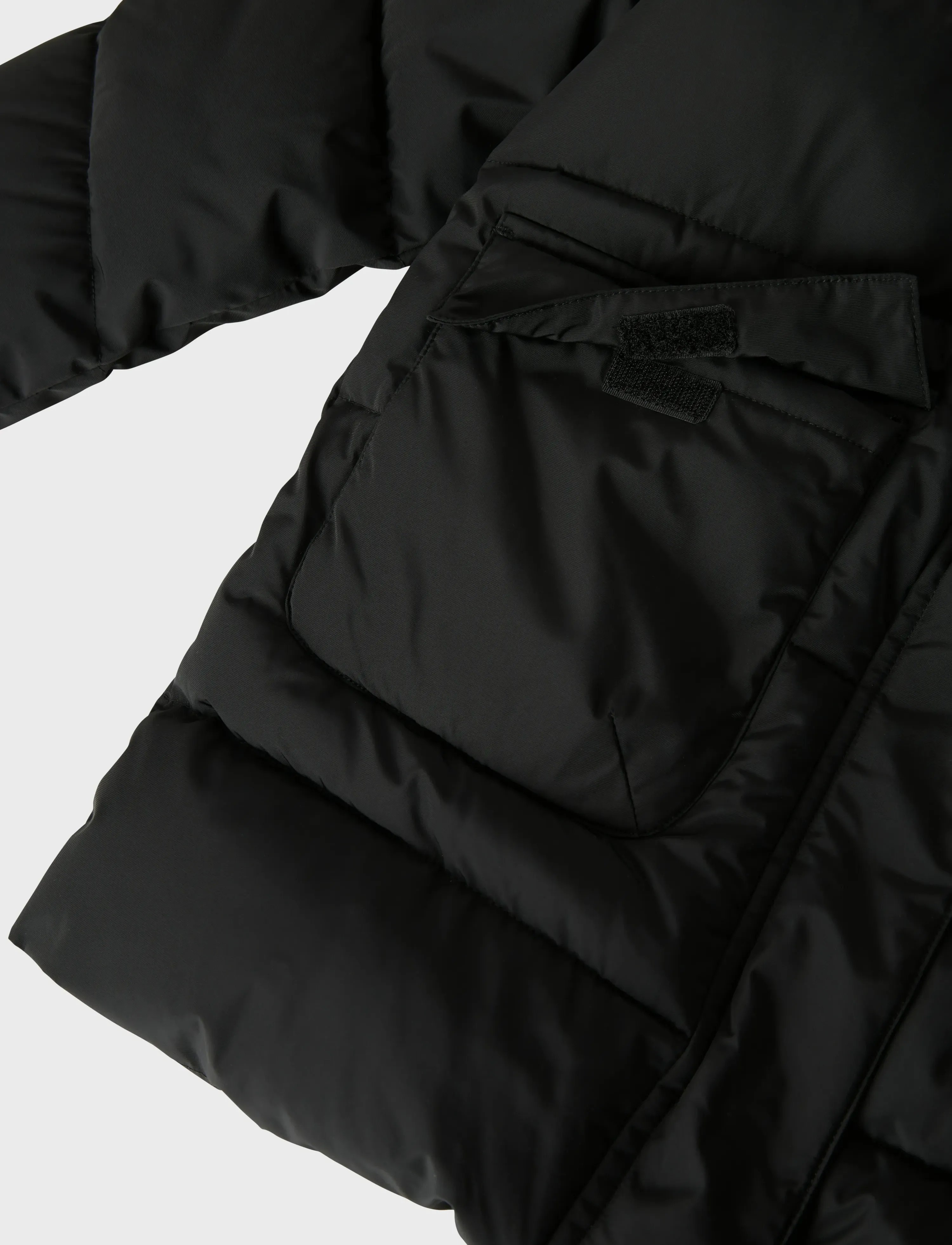 name it - NKFMEDOW03 JACKET LONG FO NOOS - skijakker - black - 0