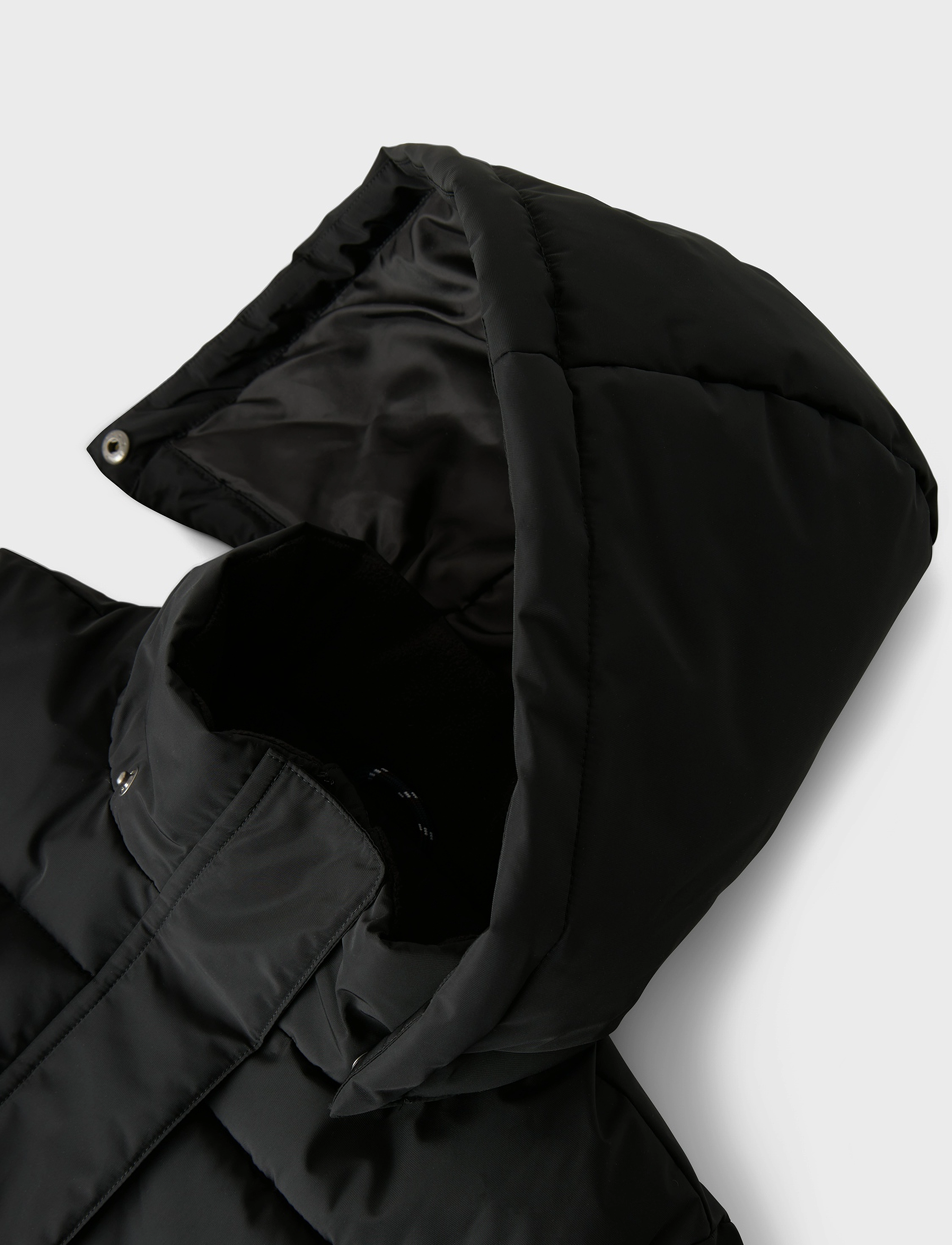name it - NKFMEDOW03 JACKET LONG FO NOOS - vinterjakker - black - 4
