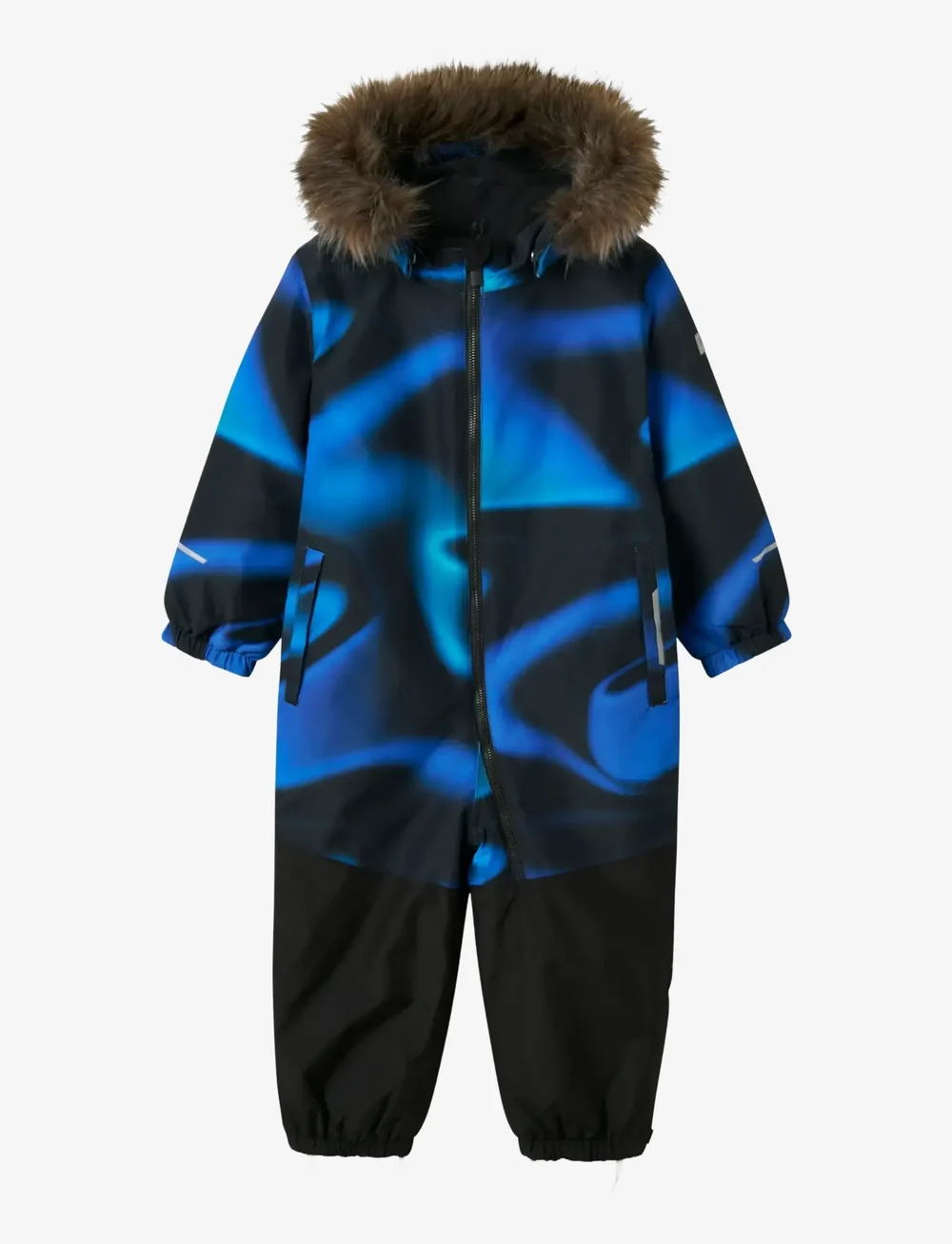 name it - NMMSNOW10 SUIT LINE AOP FO - schneeanzug - brilliant blue - 1