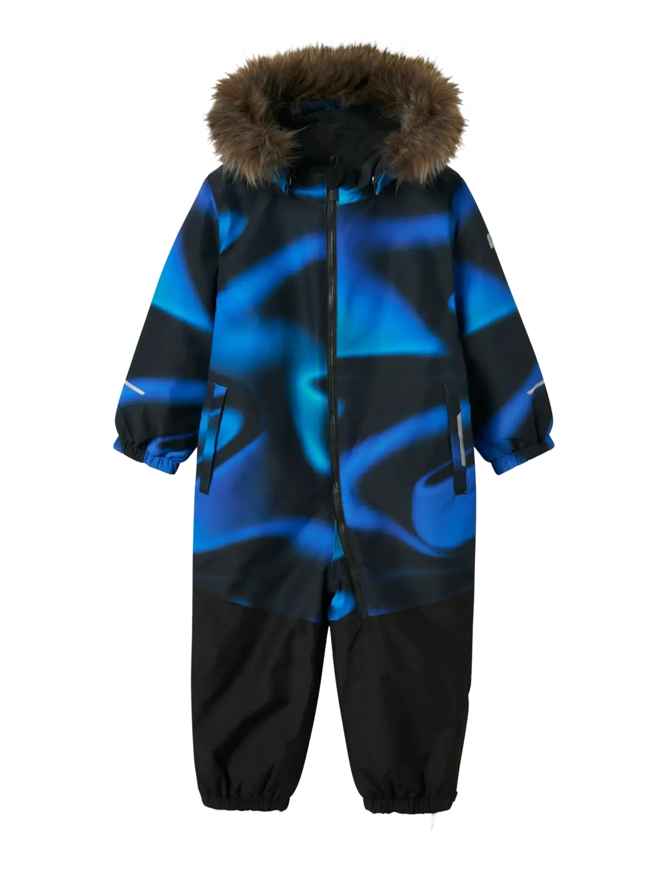 name it NMMSNOW10 SUIT LINE AOP FO - Vinteroverall - BRILLIANT BLUE / navy