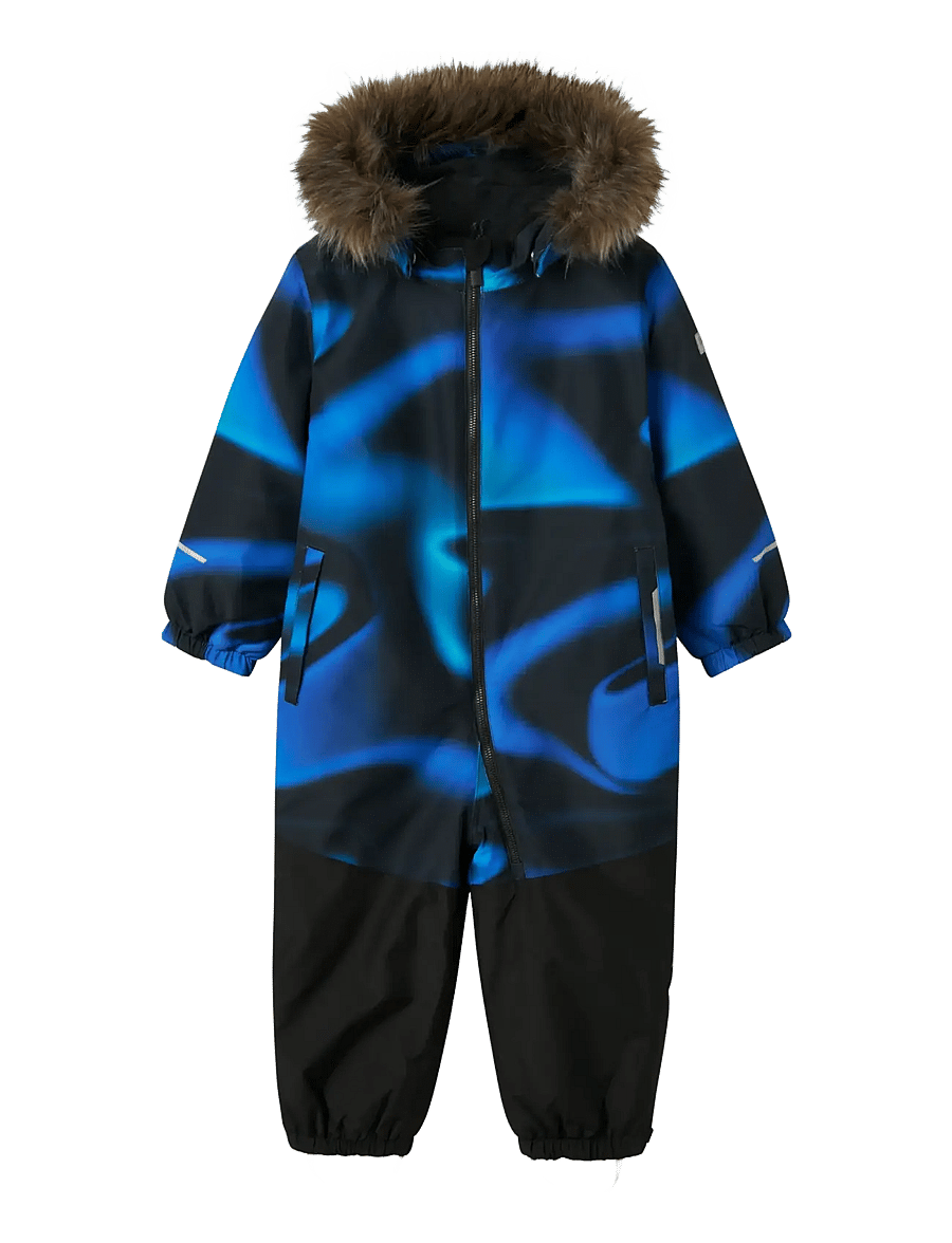 name it - NMMSNOW10 SUIT LINE AOP FO - vinterdress - brilliant blue - 1
