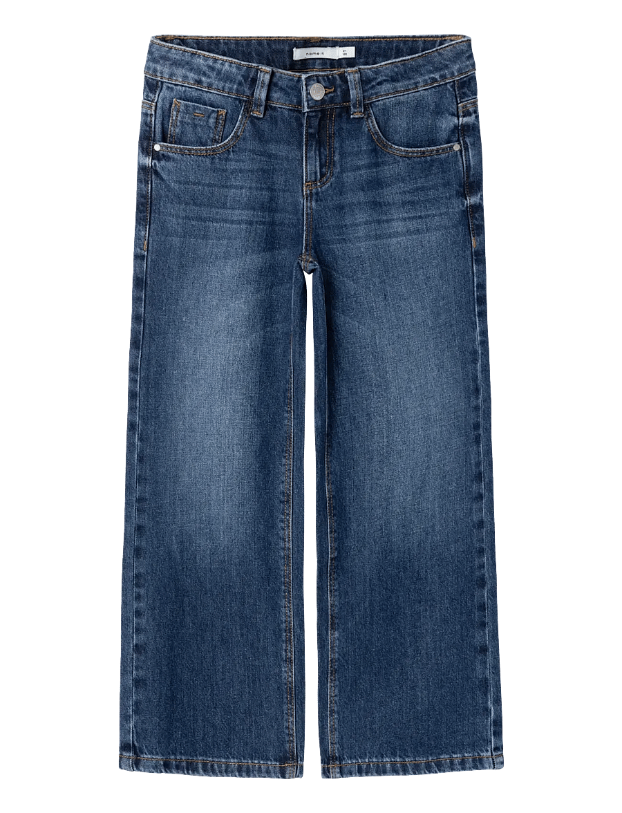 name it - NKFROSE WIDE JEANS 5529-BE NOOS - hosen mit weitem bein - dark blue denim - 0