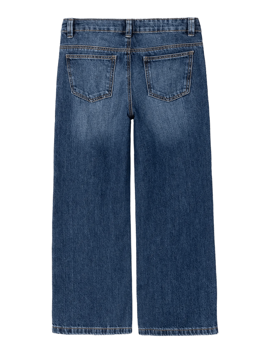 name it - NKFROSE WIDE JEANS 5529-BE NOOS - hosen mit weitem bein - dark blue denim - 1