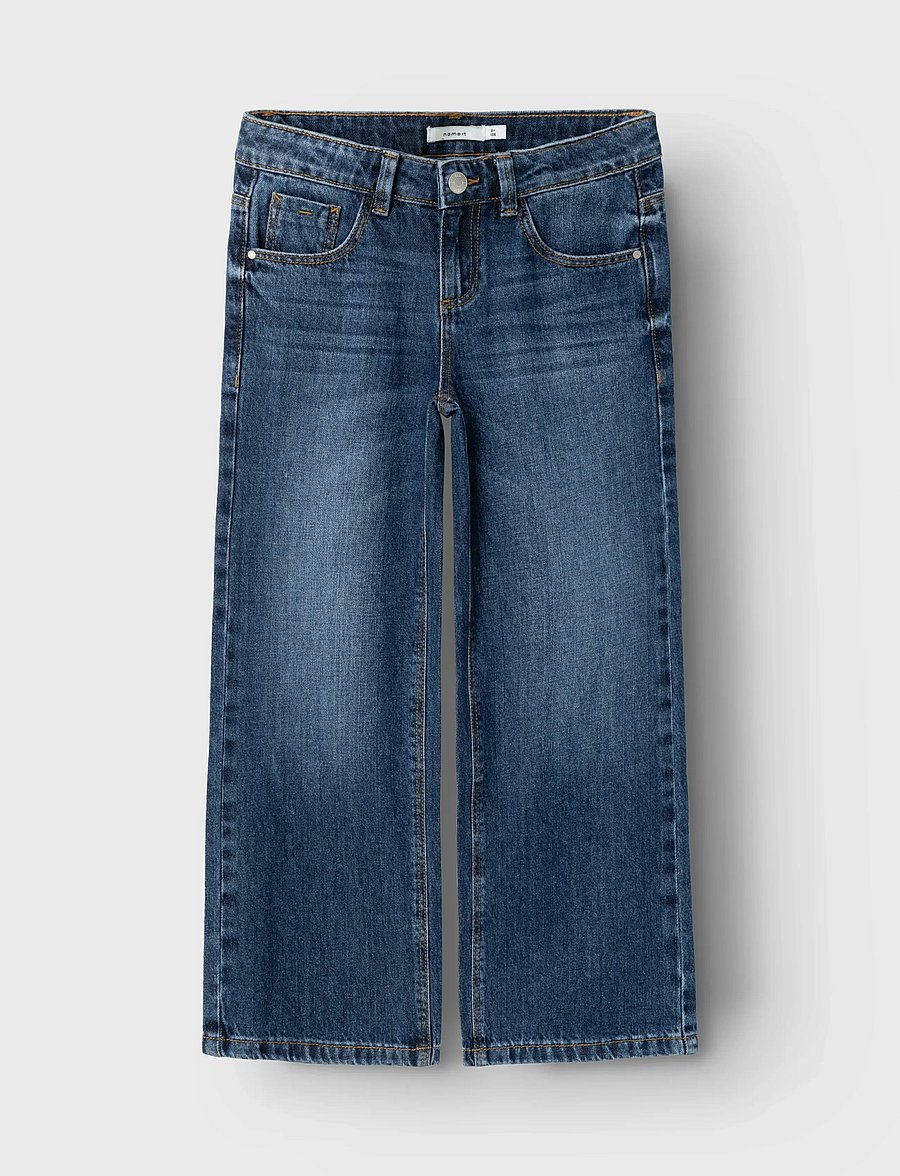 name it - NKFROSE WIDE JEANS 5529-BE NOOS - hosen mit weitem bein - dark blue denim - 2