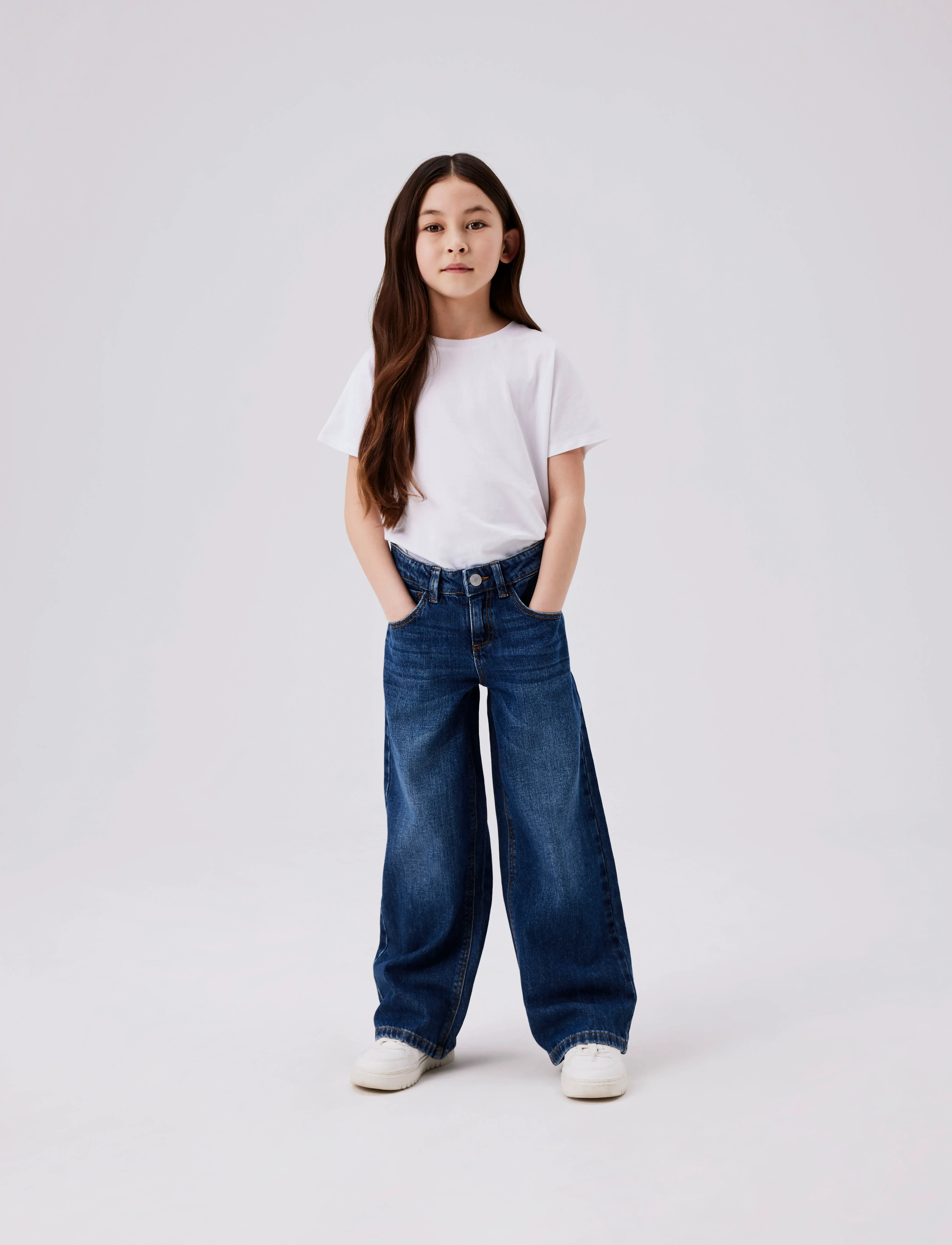 name it - NKFROSE WIDE JEANS 5529-BE NOOS - laia säärega teksad - dark blue denim - 3