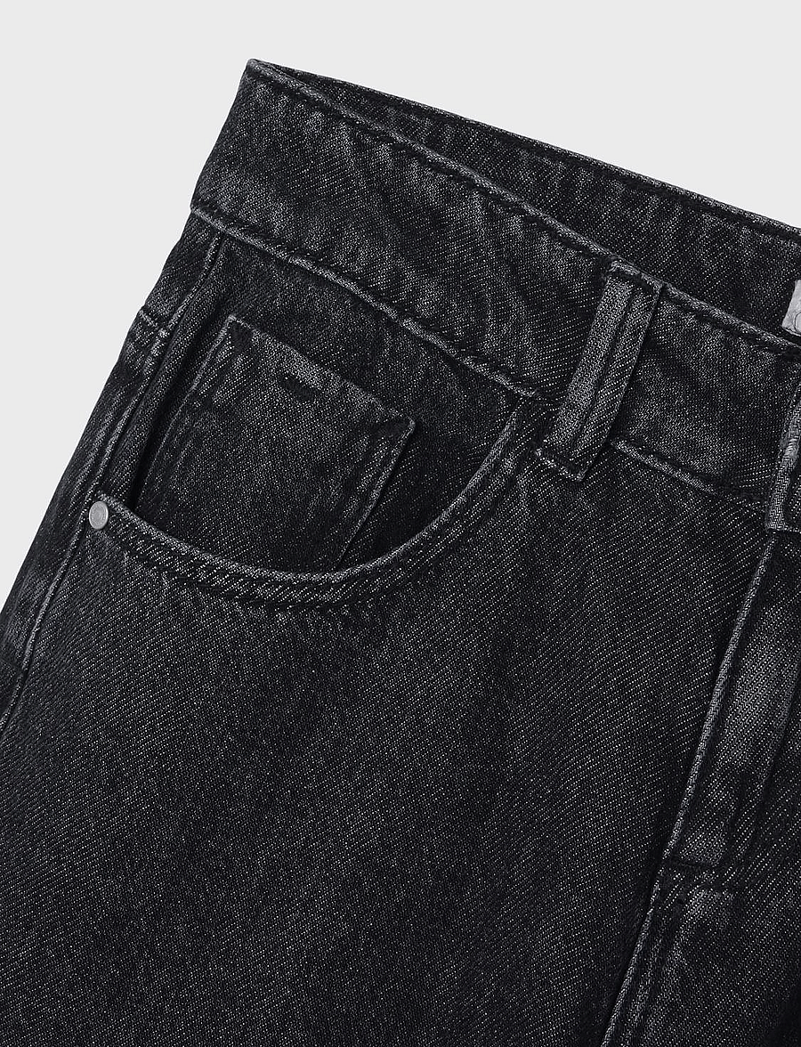 name it - NKFROSE WIDE JEANS 5529-BE NOOS - hosen mit weitem bein - dark grey denim - 3