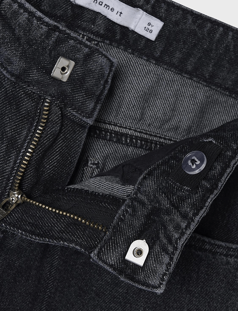 name it - NKFROSE WIDE JEANS 5529-BE NOOS - brede jeans - dark grey denim - 4