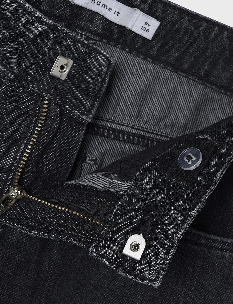 name it - NKFROSE WIDE JEANS 5529-BE NOOS - hosen mit weitem bein - dark grey denim - 4