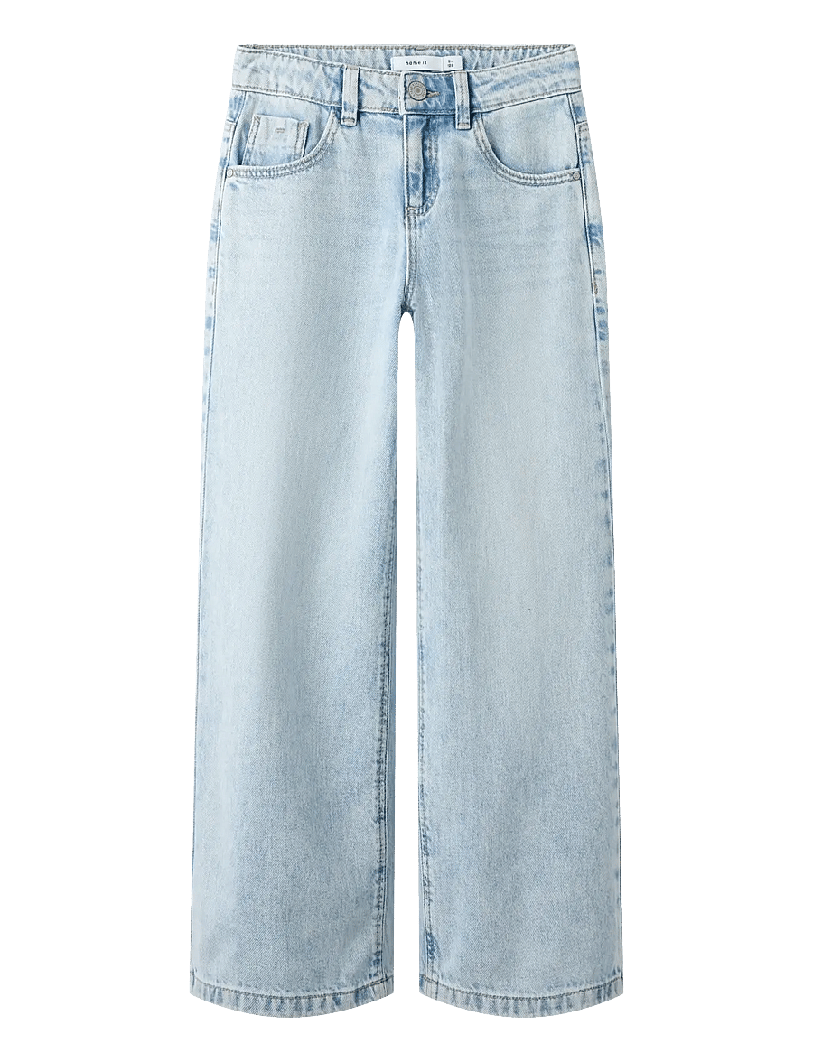 name it - NKFROSE WIDE JEANS 5529-BE NOOS - hosen mit weitem bein - light blue denim - 1
