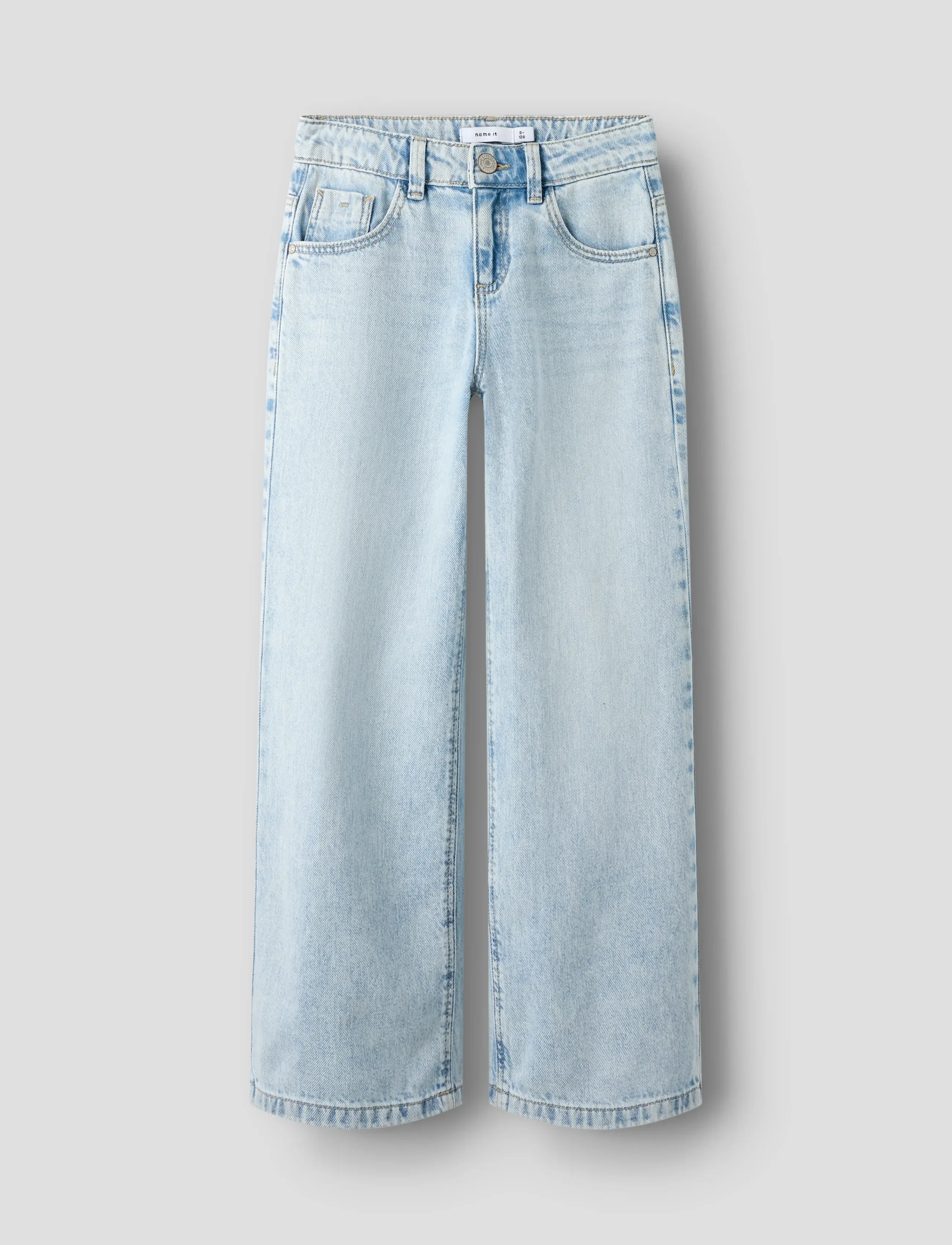 name it Nkfrose Wide Jeans 5529-Be Noos, 176, Blue, Jeans > Vidde Jeans, Børn