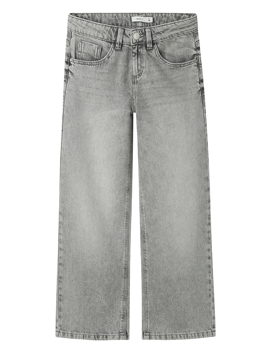 name it - NKFROSE WIDE JEANS 5529-BE NOOS - hosen mit weitem bein - light grey denim - 1