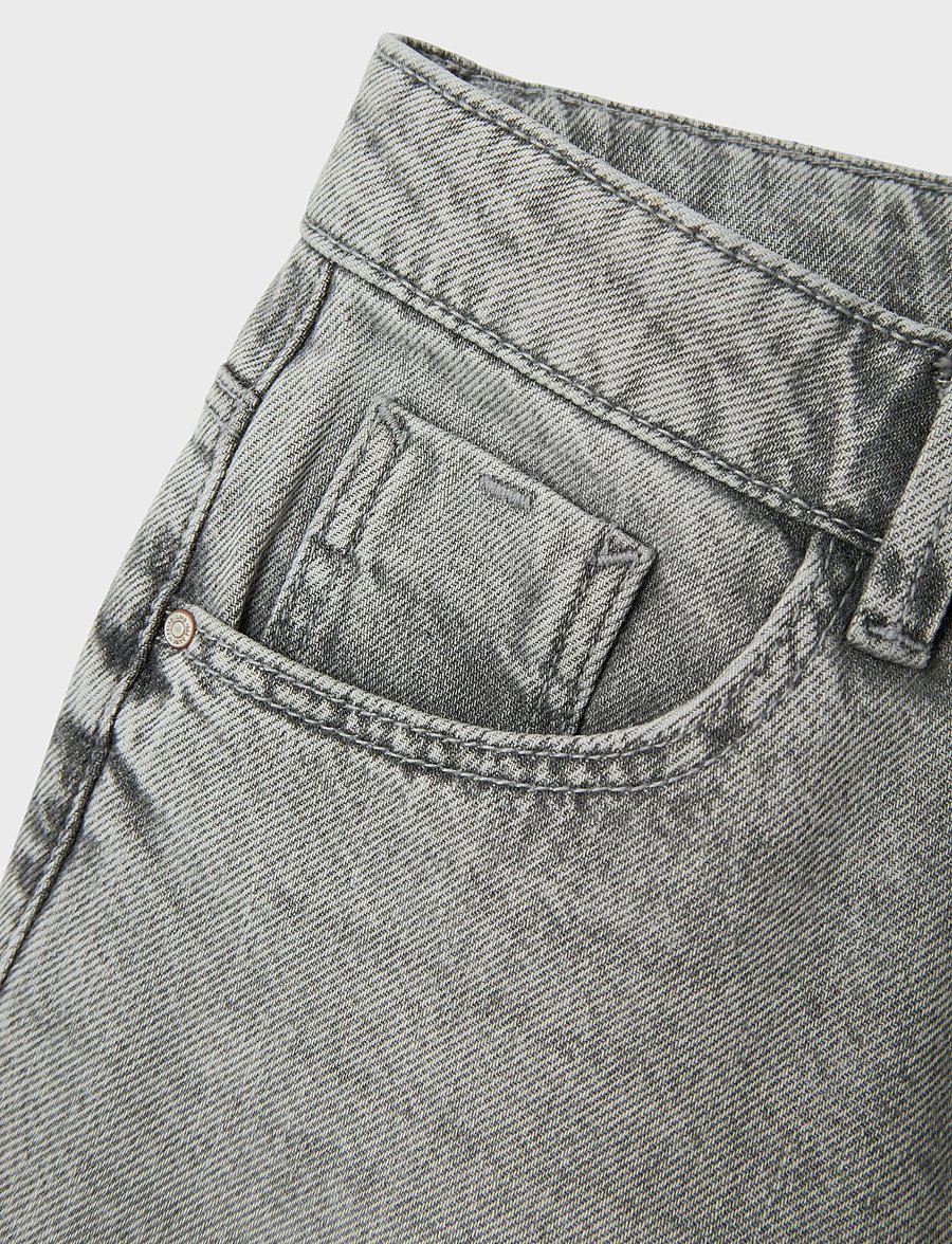 name it - NKFROSE WIDE JEANS 5529-BE NOOS - hosen mit weitem bein - light grey denim - 4