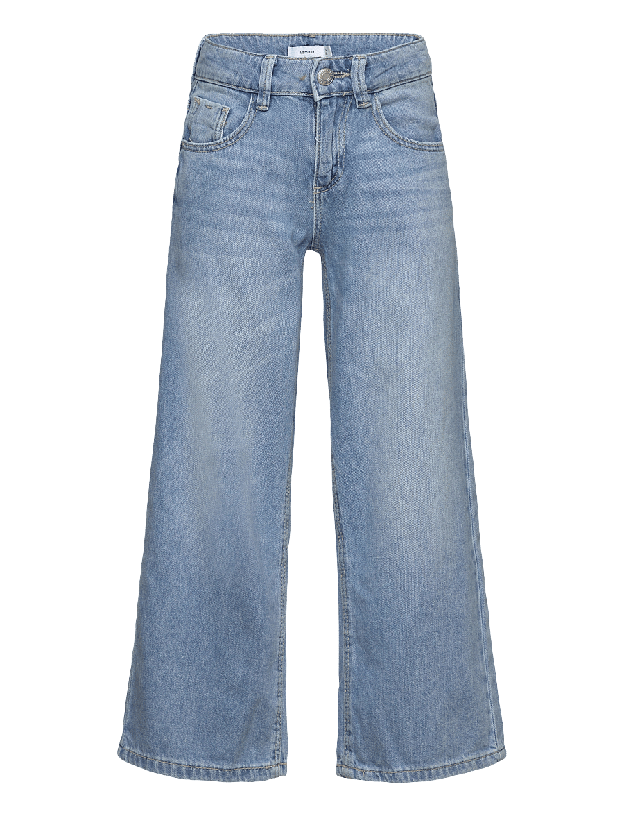 name it - NKFROSE WIDE JEANS 5529-BE NOOS - jeans met wijde pijpen - medium blue denim - 1