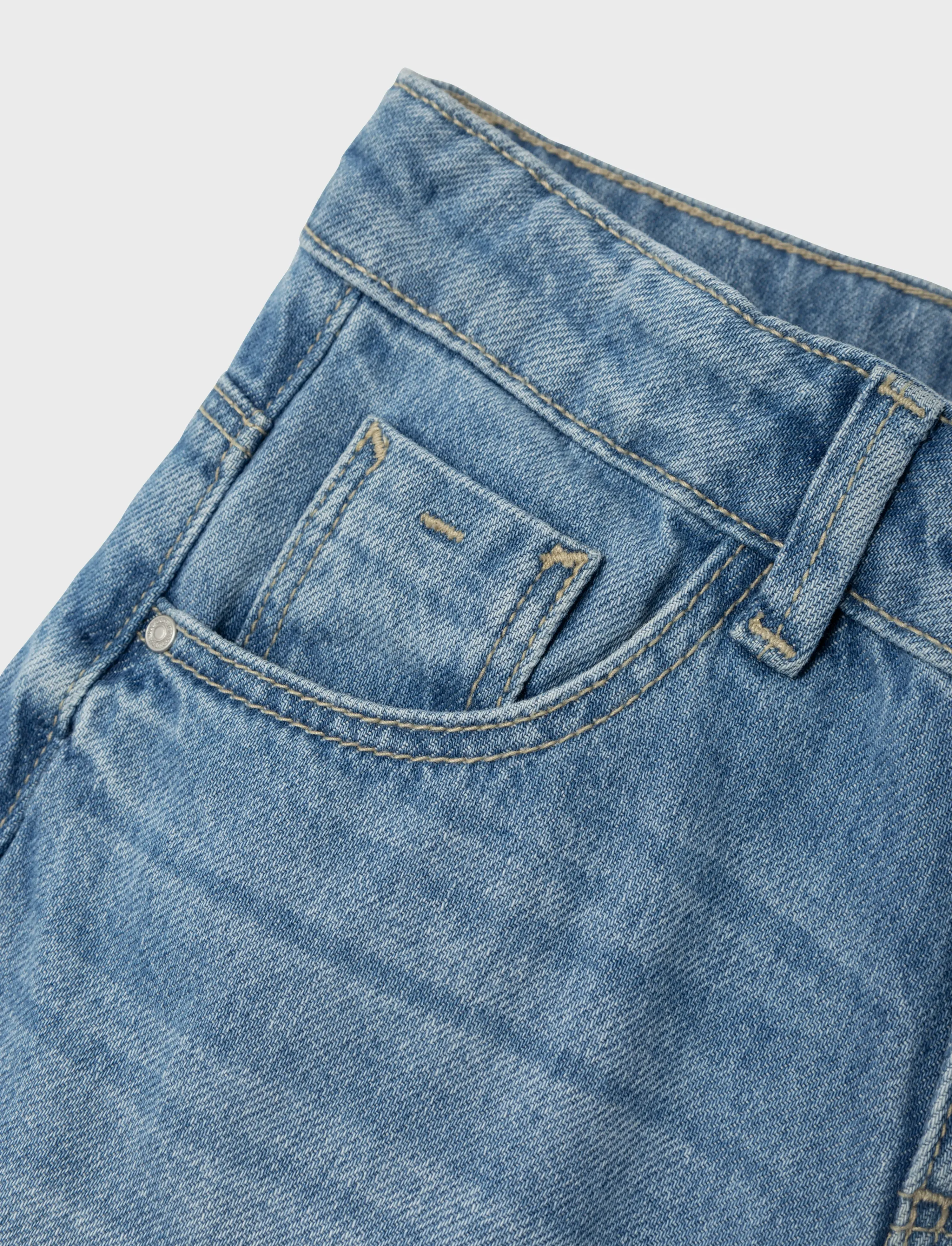 name it - NKFROSE WIDE JEANS 5529-BE NOOS - džinsi ar platām starām - medium blue denim - 4