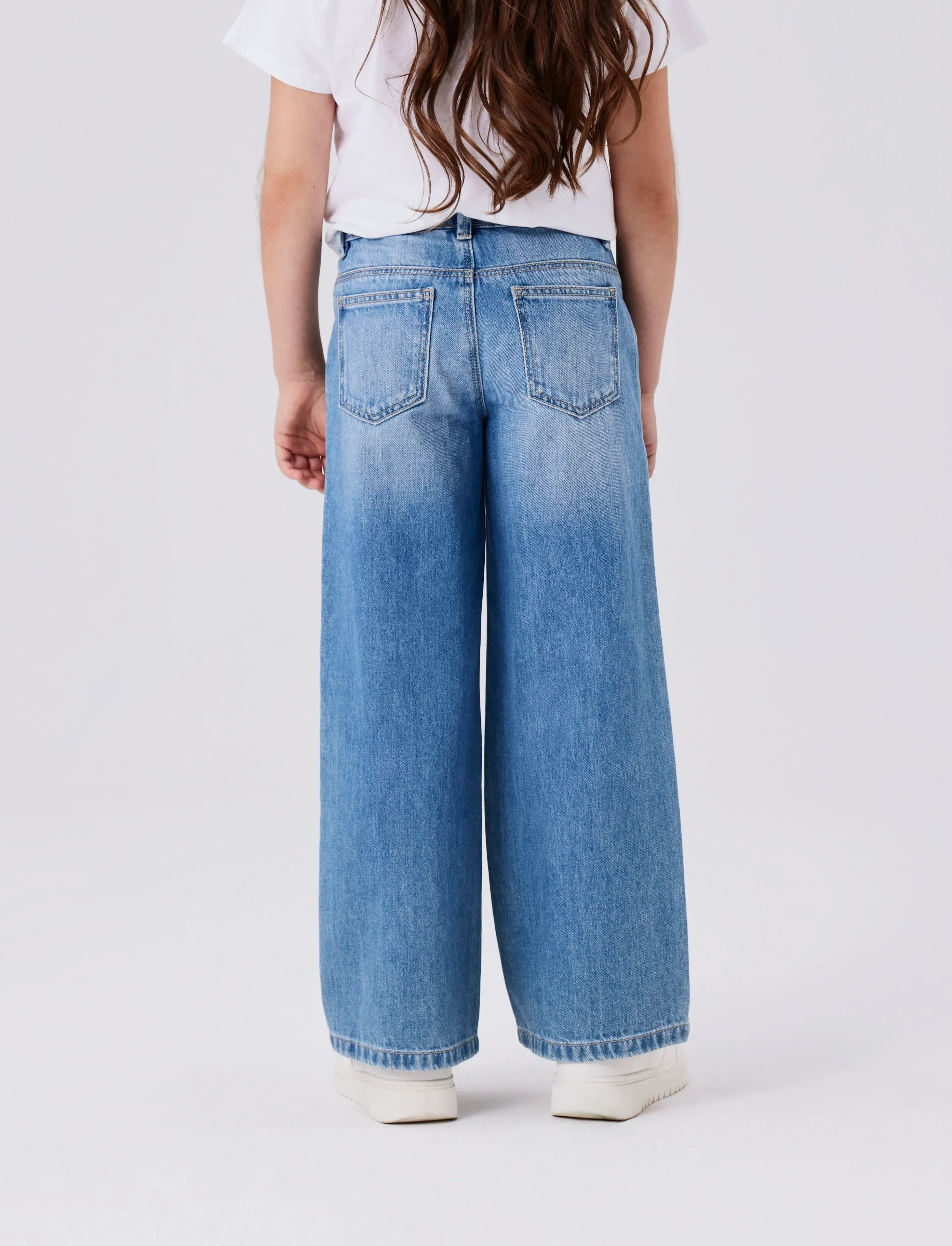 name it - NKFROSE WIDE JEANS 5529-BE NOOS - džinsi ar platām starām - medium blue denim - 5