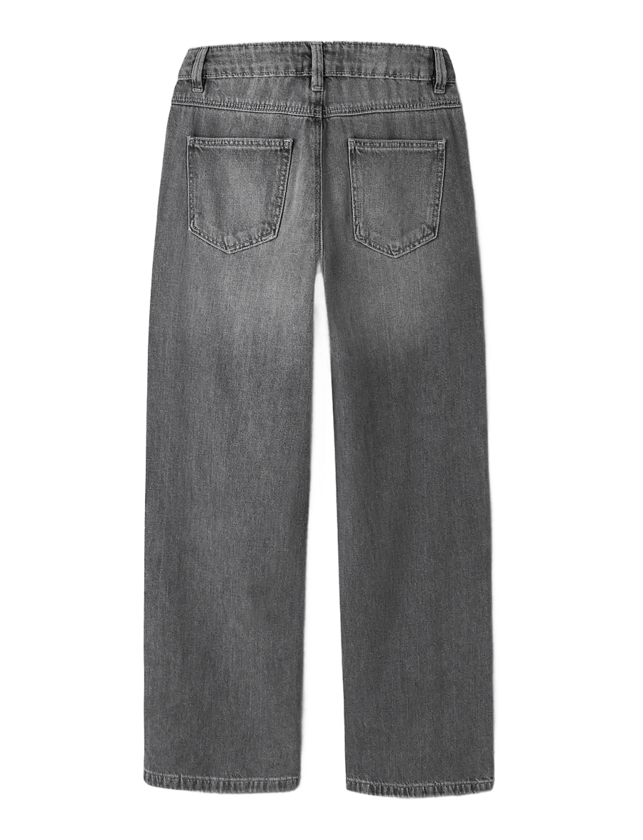 name it - NKFROSE WIDE JEANS 5529-BE NOOS - platūs džinsai - medium grey denim - 1