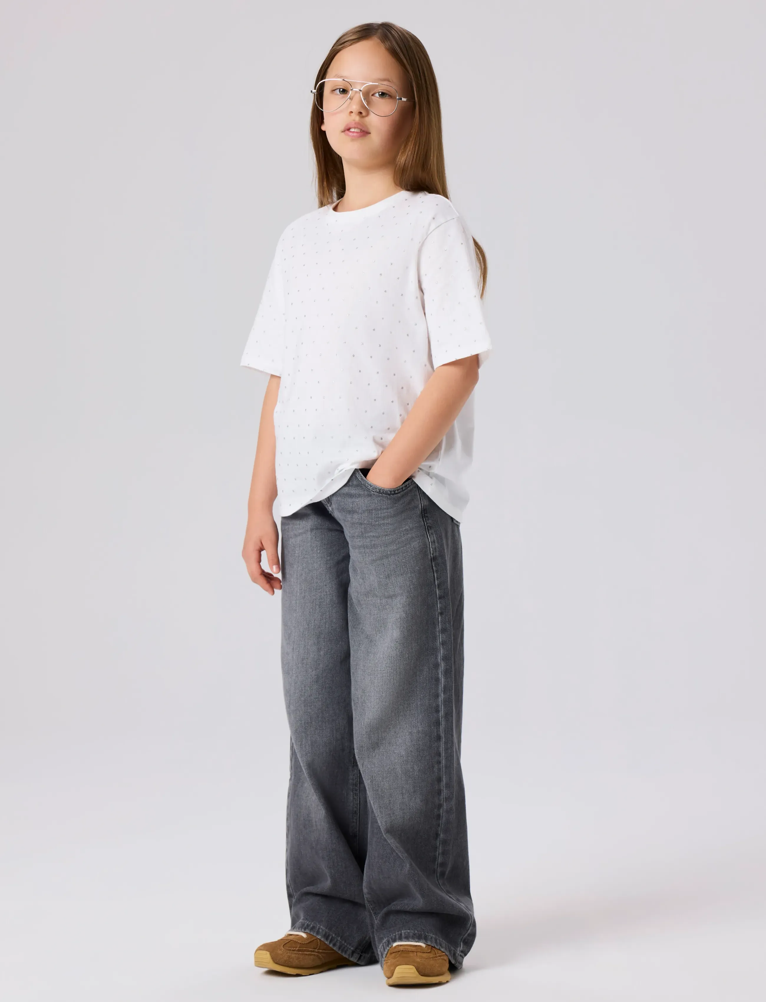 name it - NKFROSE WIDE JEANS 5529-BE NOOS - brede jeans - medium grey denim - 3