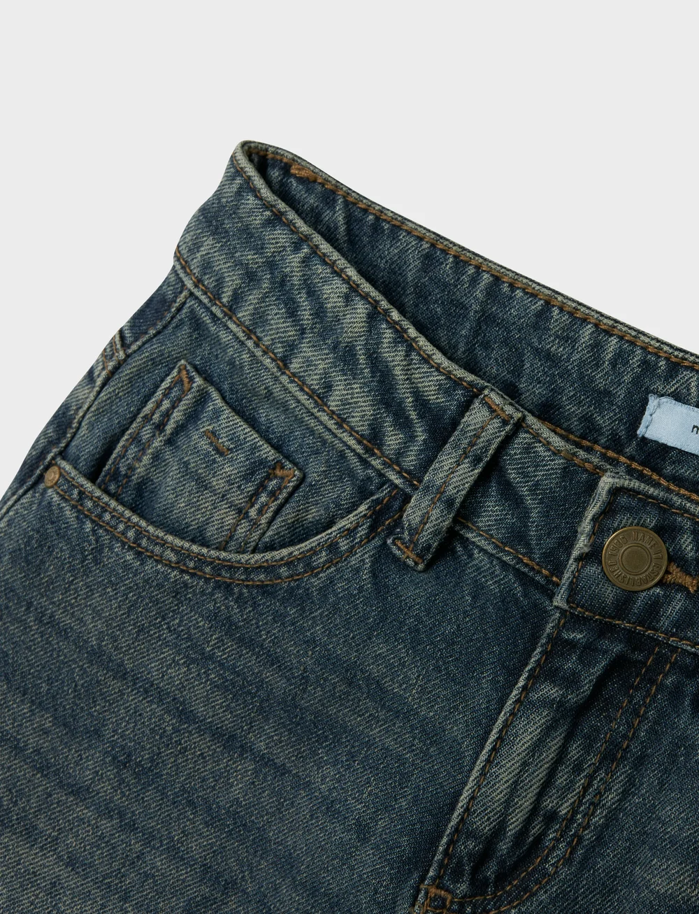 name it - NKFROSE WIDE JEANS 5529-BE NOOS - wide leg jeans - vintage dark blue denim - 3