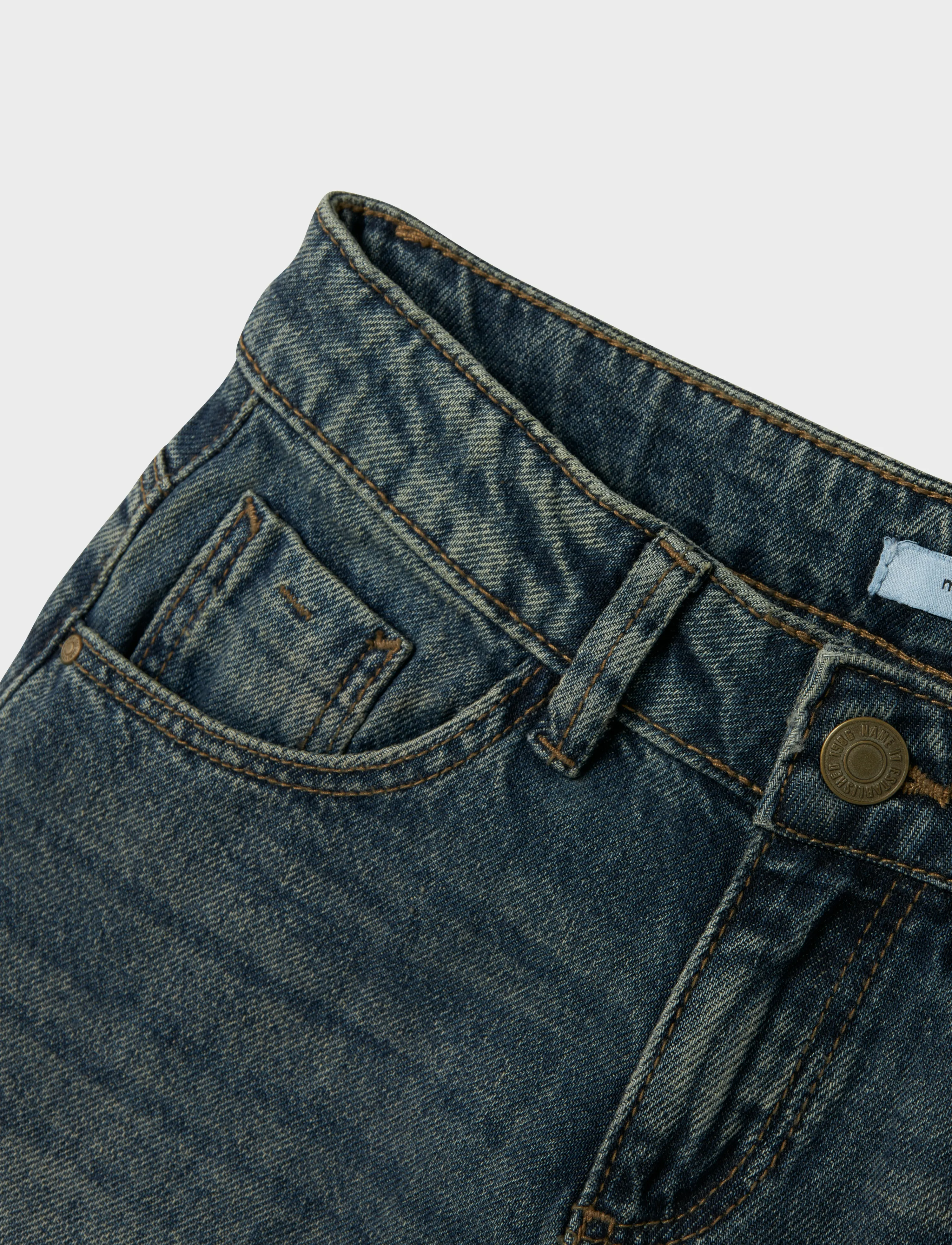 name it - NKFROSE WIDE JEANS 5529-BE NOOS - brede jeans - vintage dark blue denim - 3