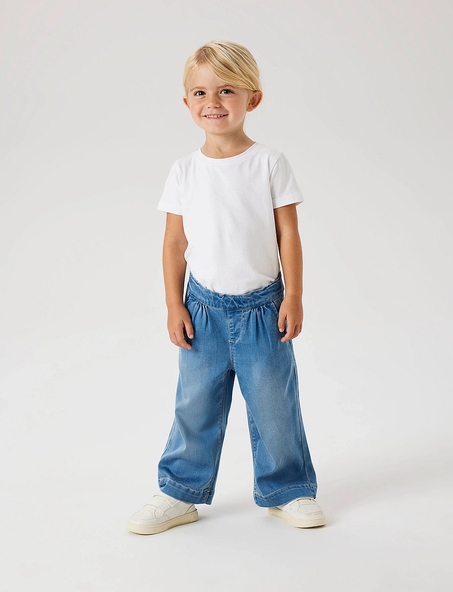name it - NMFBELLA WIDE JEANS 6485-TO NOOS - brede jeans - medium blue denim - 0