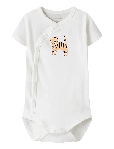 name it NBMVACION SS WRAP BODY - Baby 0 bis 2 Jahren - CLOUD DANCER / white