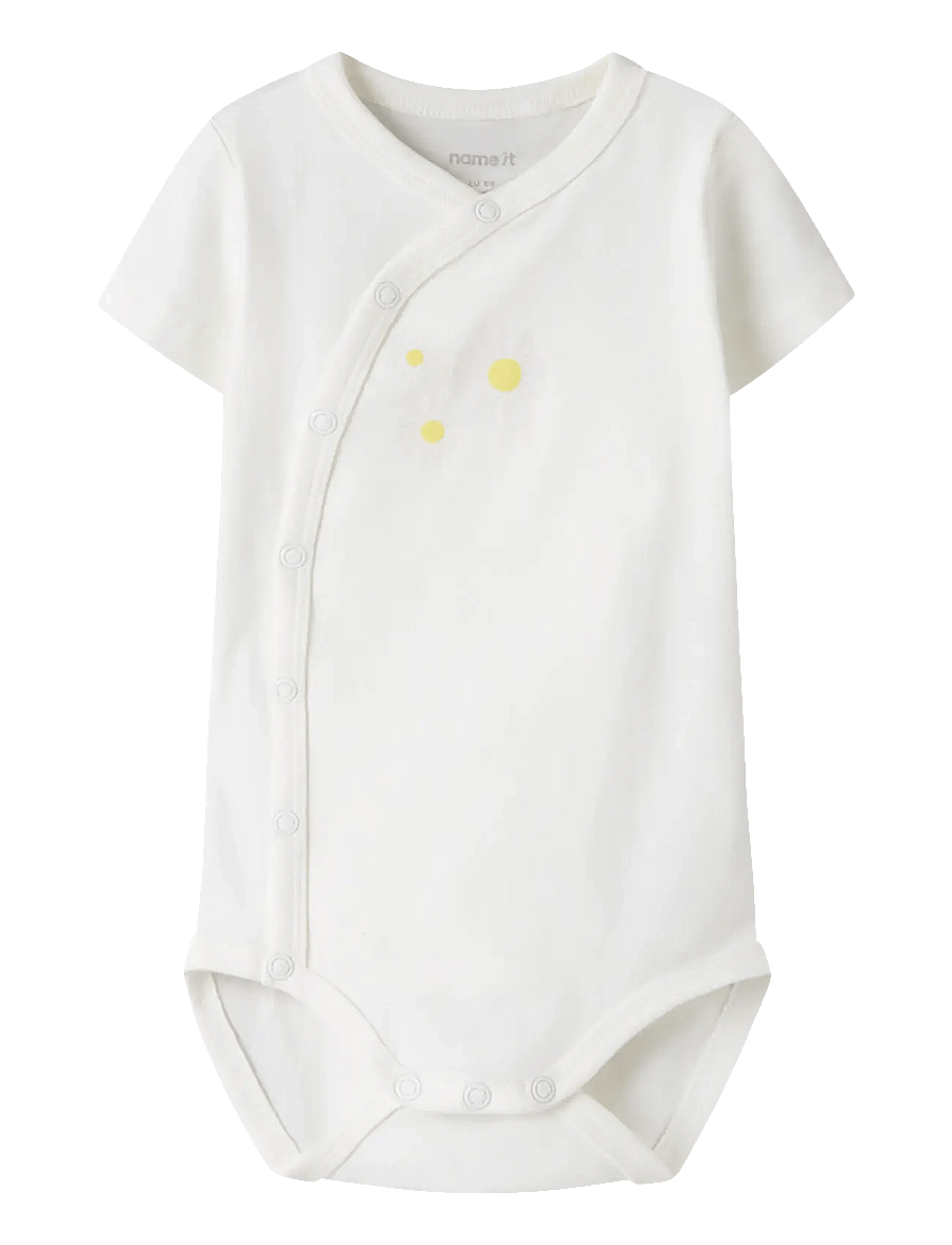 name it - NBFVUBIE SS WRAP BODY - kurzärmelig - cloud dancer - 1